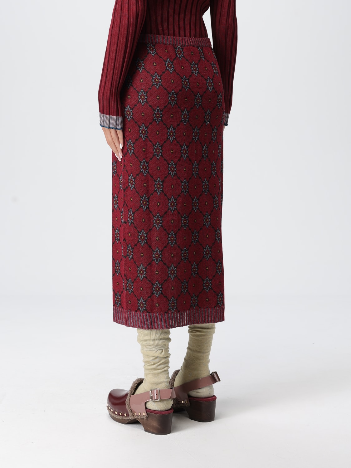 ETRO FALDA: Falda mujer Etro, Rojo - Img 3