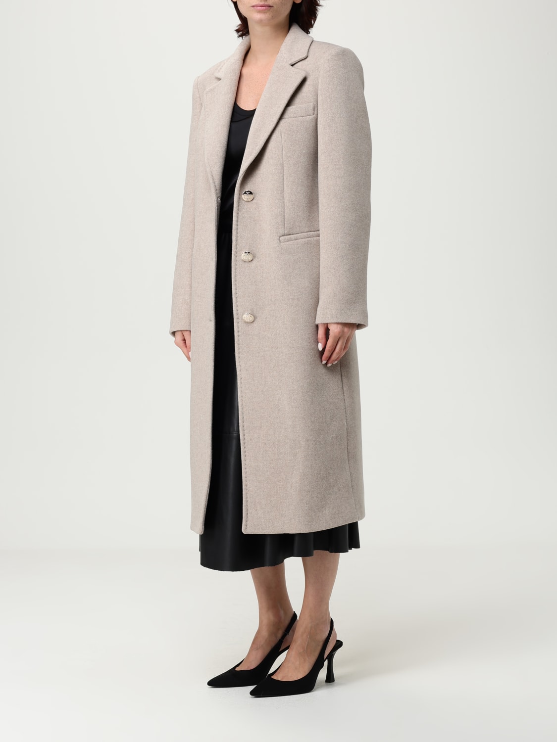 LIU JO COAT: Coat woman Liu Jo, Beige - Img 3