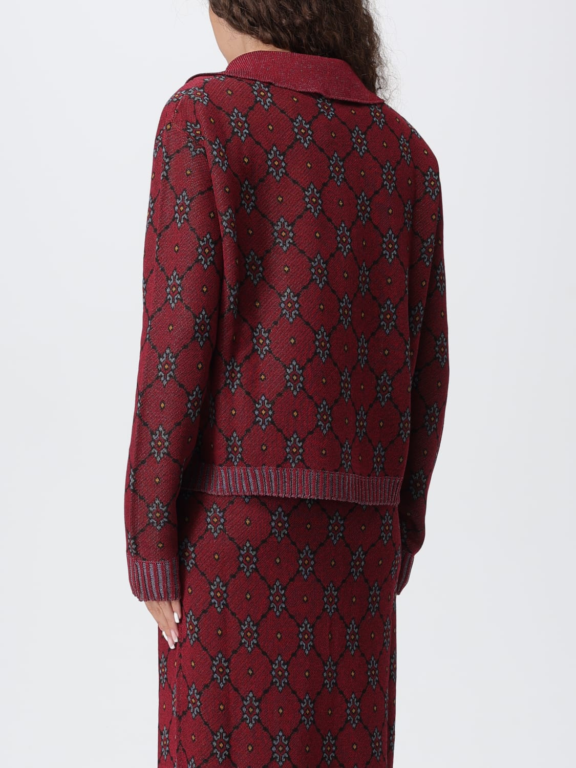ETRO PULLOVER: Strickjacke damen Etro, Rot - Img 3