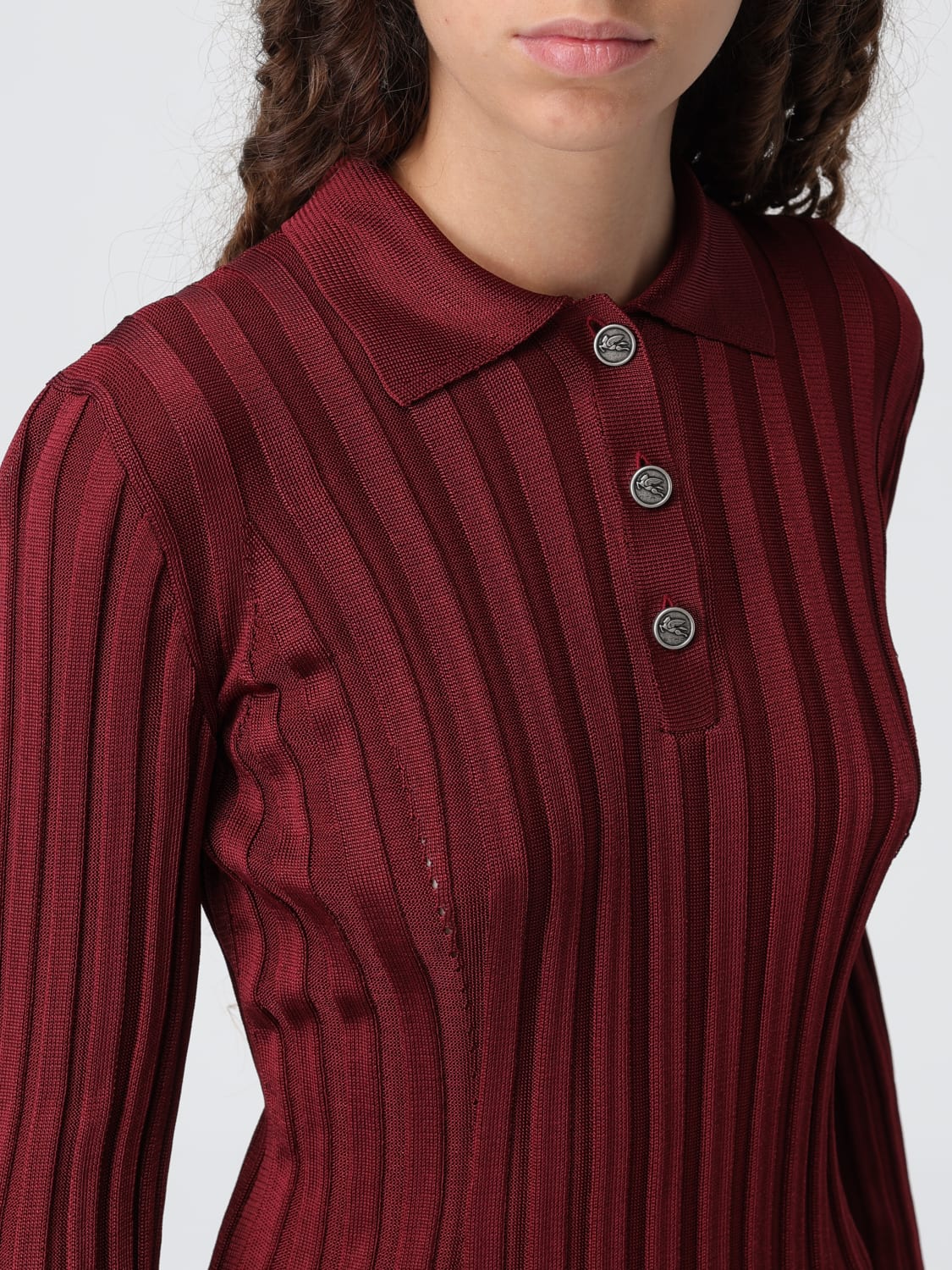 ETRO POLO SHIRT: Polo shirt woman Etro, Red - Img 5