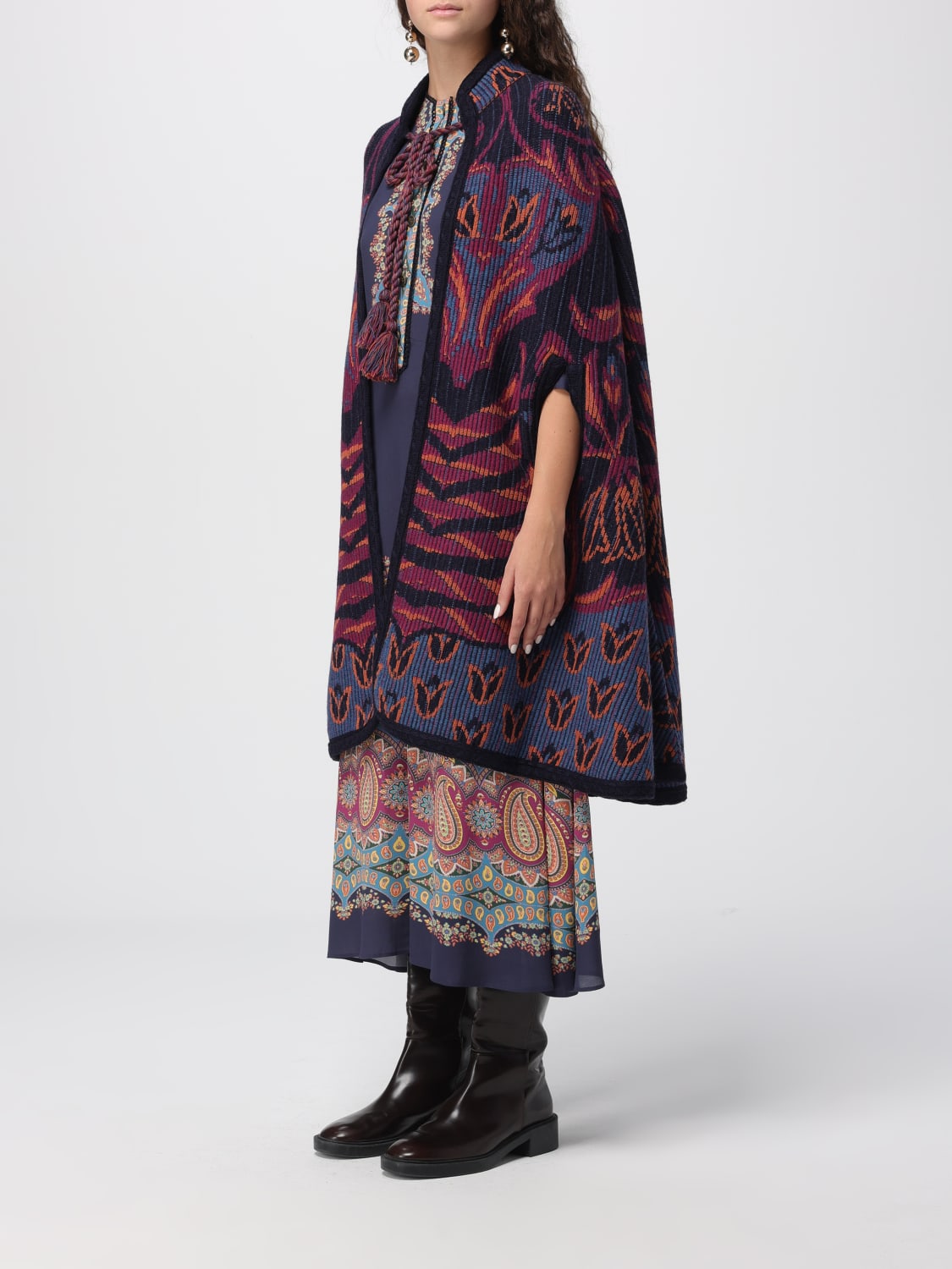 ETRO COAT: Jacket woman Etro, Multicolor - Img 4