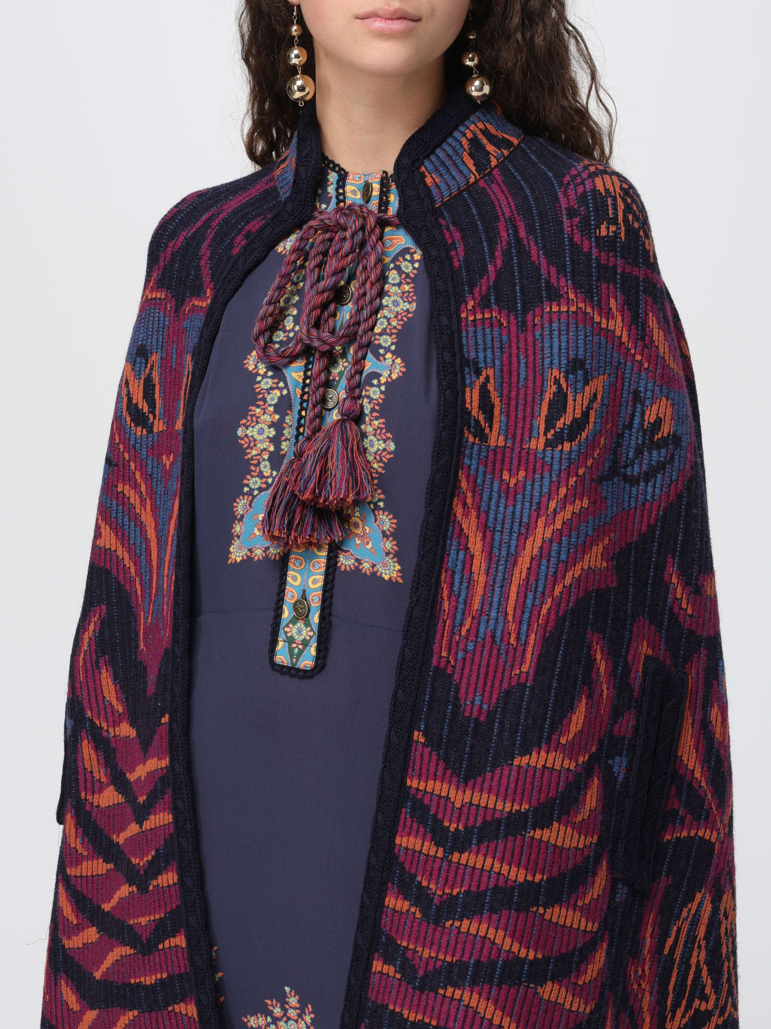 ETRO COAT: Jacket woman Etro, Multicolor - Img 5
