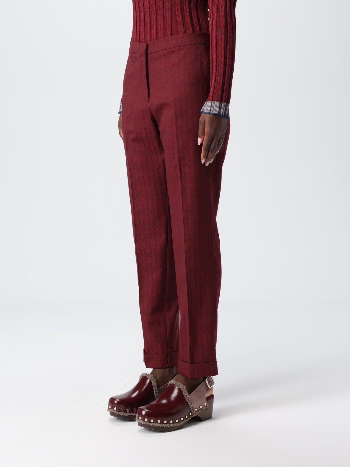 ETRO PANTS: Pants woman Etro, Red - Img 4