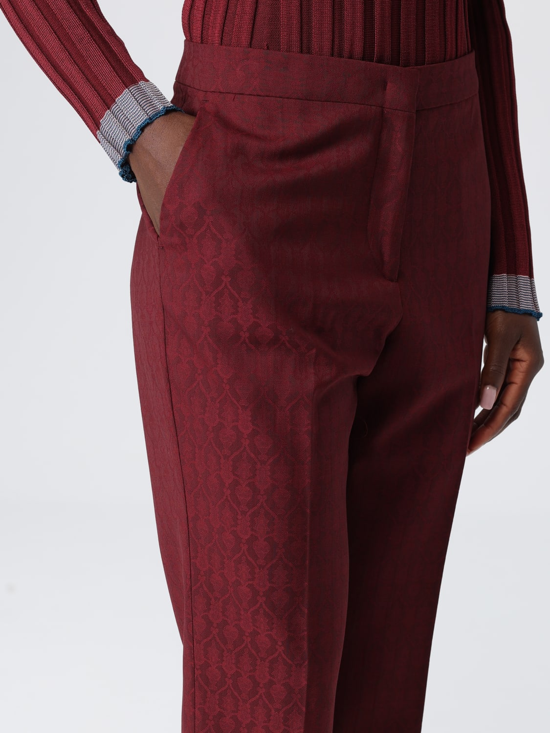 ETRO PANTS: Pants woman Etro, Red - Img 5