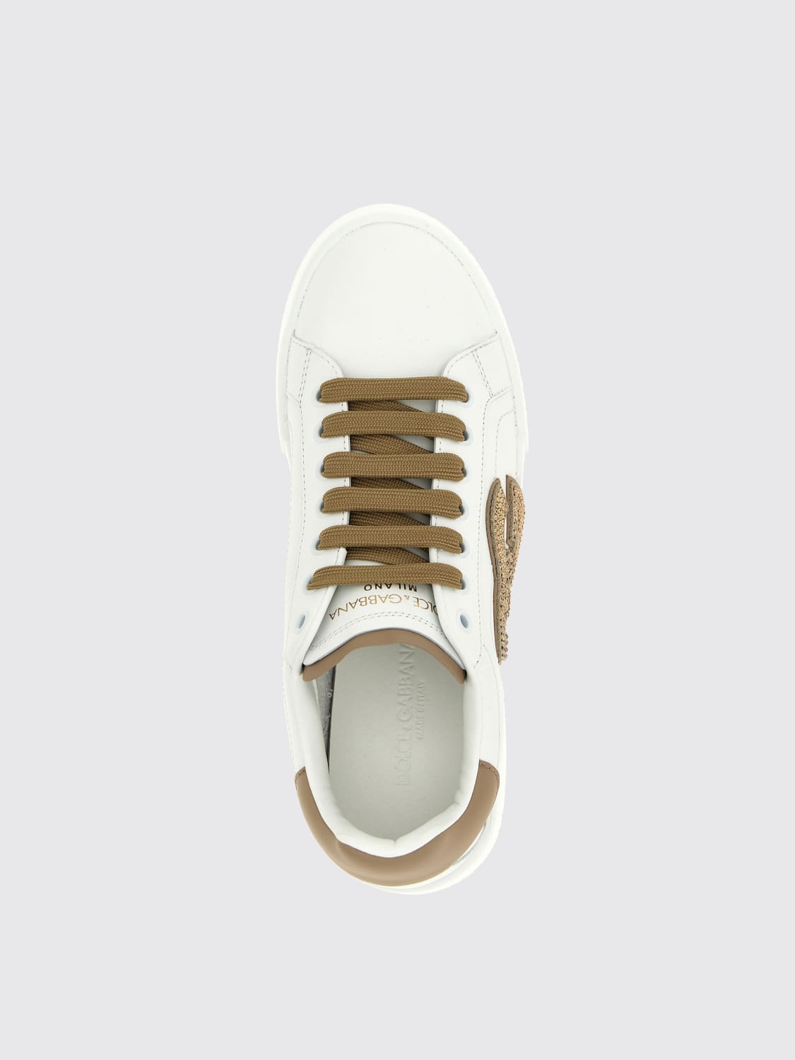 DOLCE & GABBANA SNEAKERS: Sneakers woman Dolce & Gabbana, Beige - Img 4