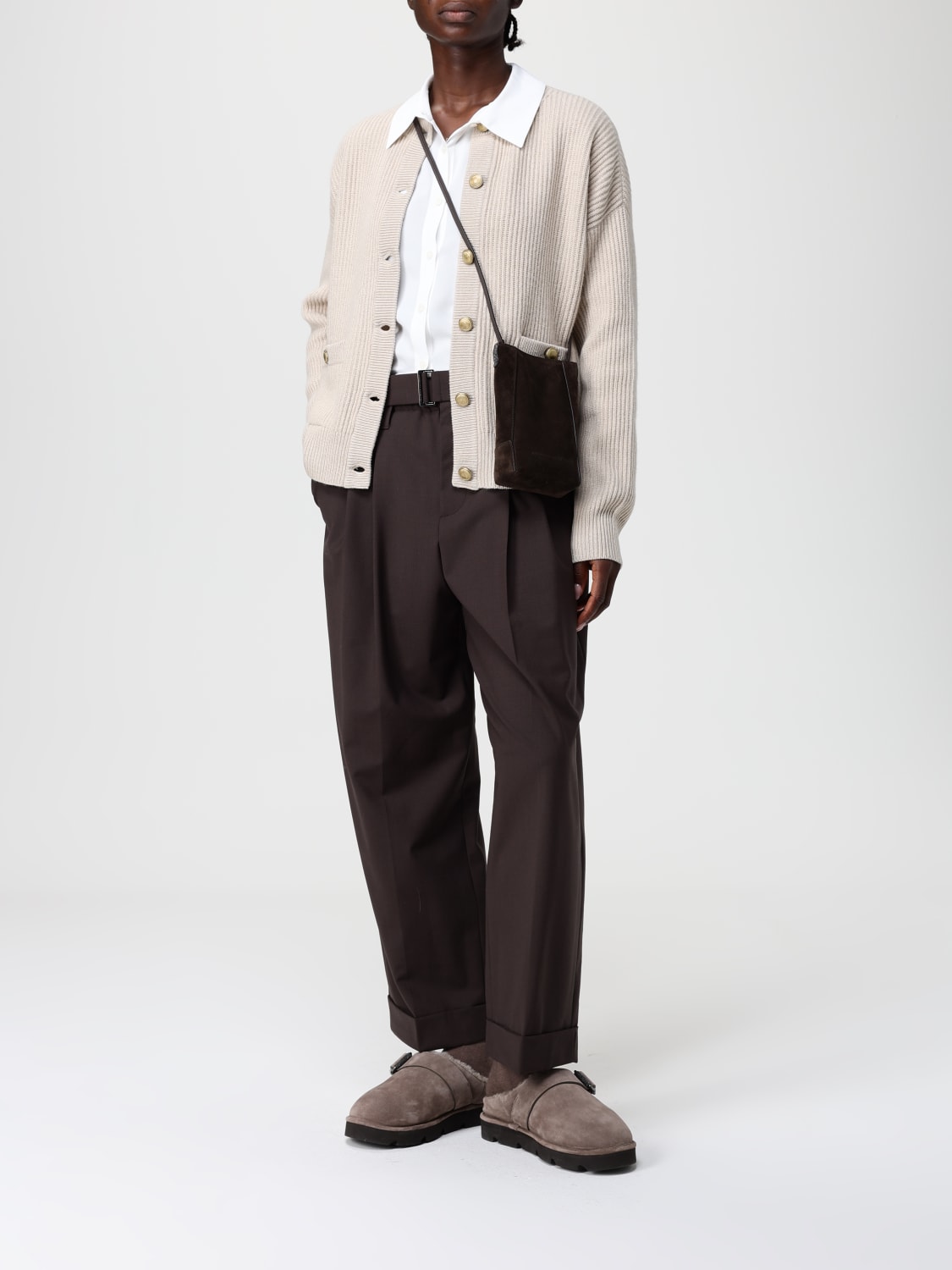 BRUNELLO CUCINELLI SWEATER: Cardigan woman Brunello Cucinelli, Beige - Img 2