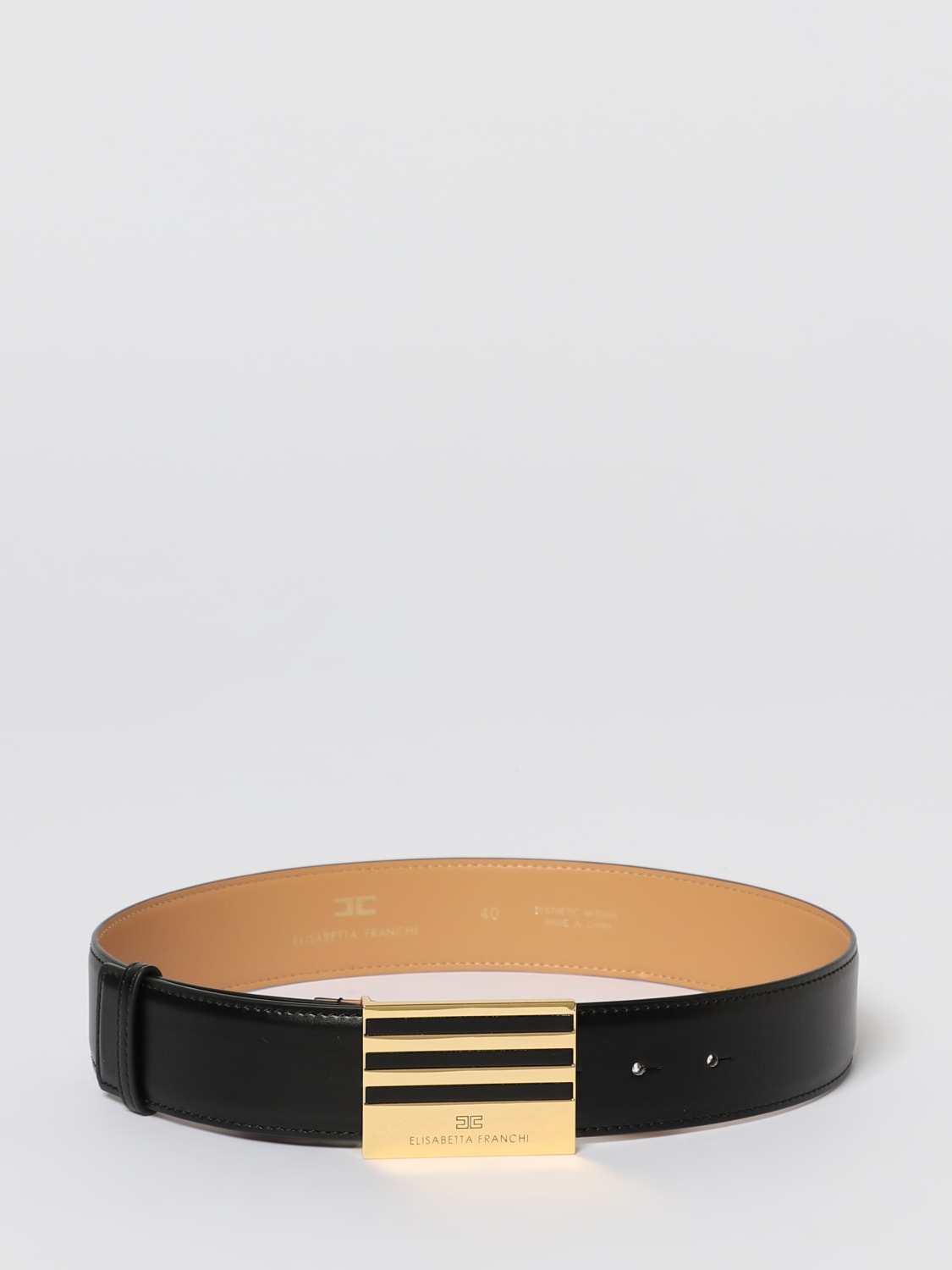 ELISABETTA FRANCHI CINTURA: Cintura Elisabetta Franchi in pelle sintetica , Nero - Img 1