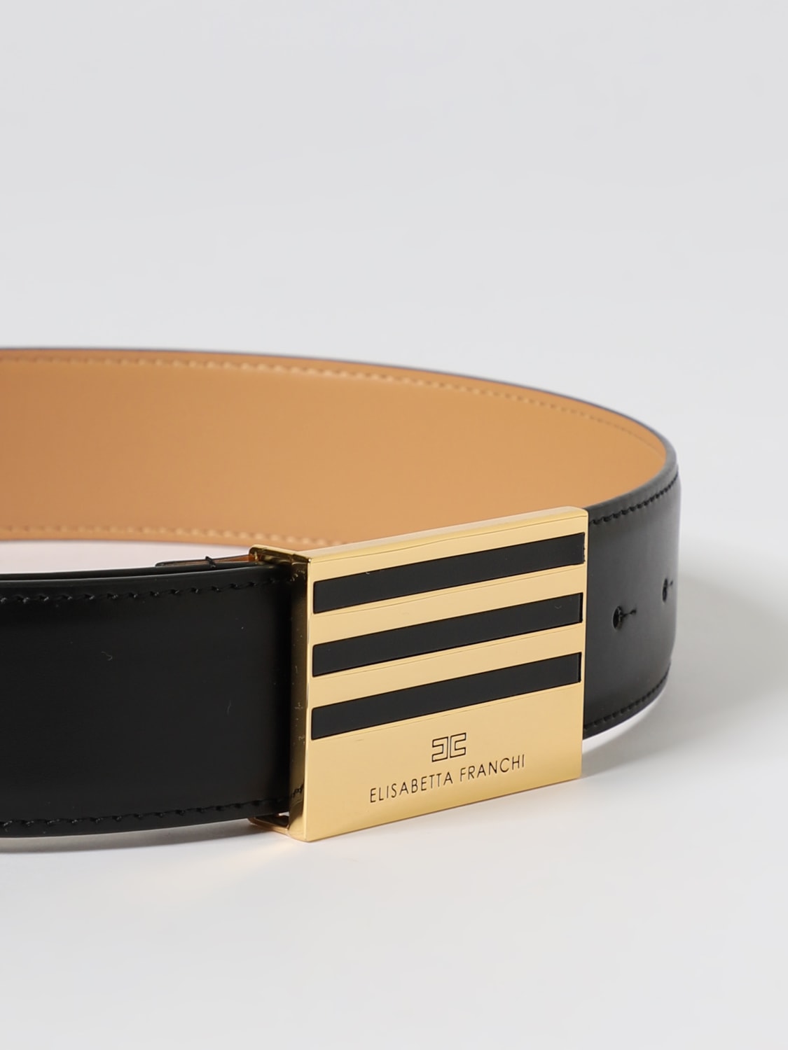 ELISABETTA FRANCHI CINTURA: Cintura Elisabetta Franchi in pelle sintetica , Nero - Img 2