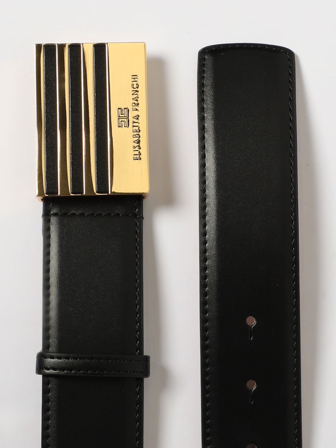 ELISABETTA FRANCHI CINTURA: Cintura Elisabetta Franchi in pelle sintetica , Nero - Img 3
