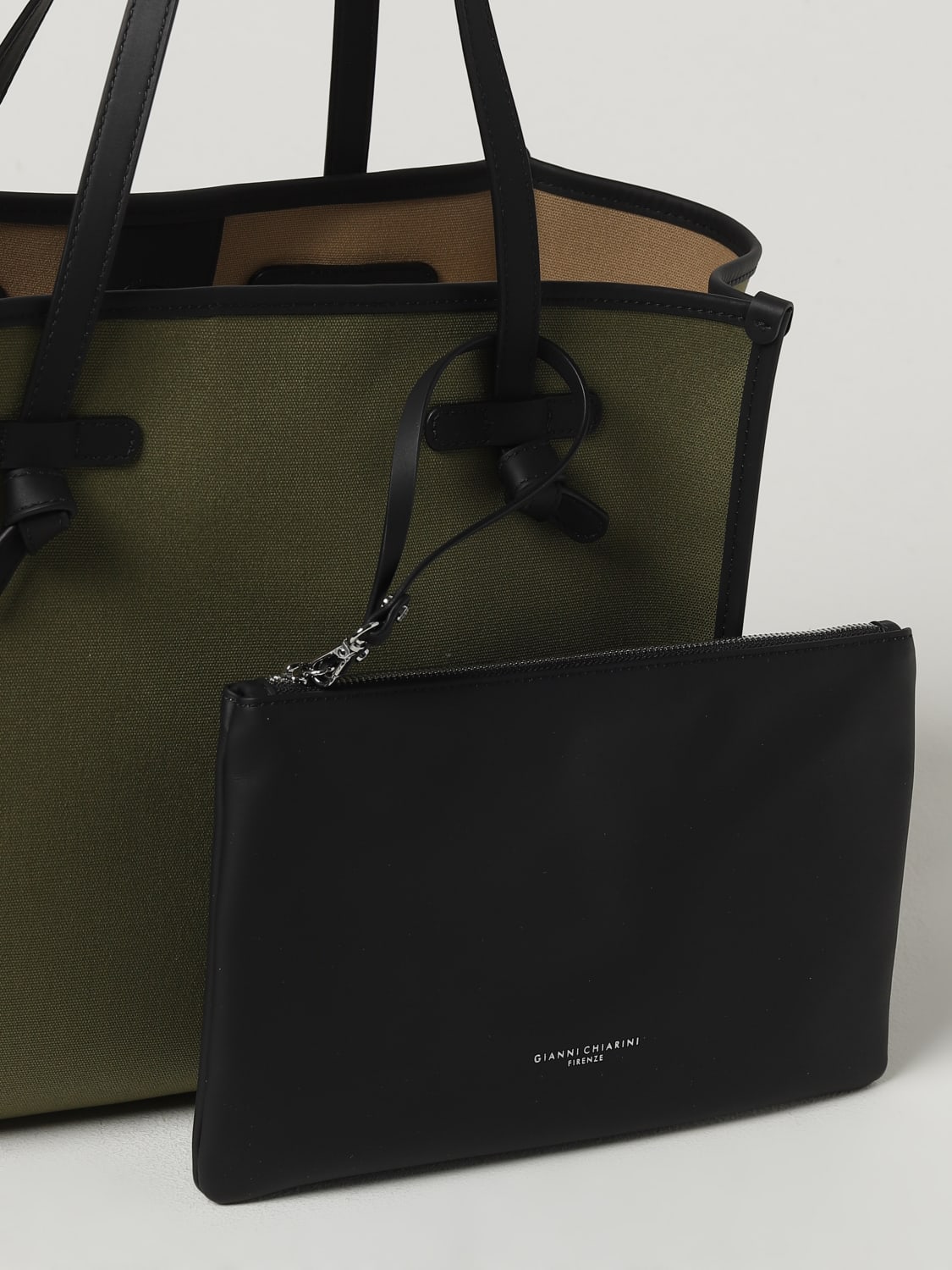 GIANNI CHIARINI TOTE BAG: Shoulder bag woman Gianni Chiarini Club Marcella, Military - Img 3