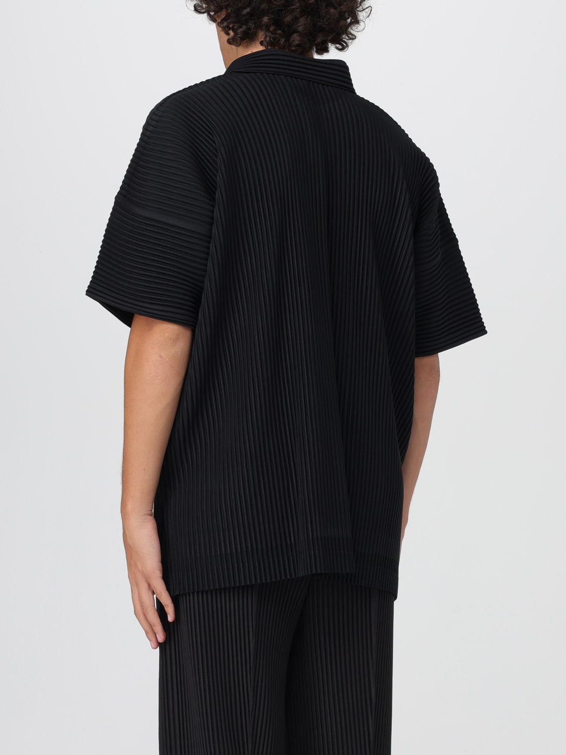 HOMME PLISSE' ISSEY MIYAKE CAMICIA: Camicia Homme Plisse' Issey Miyake in crêpe, Nero - Img 3