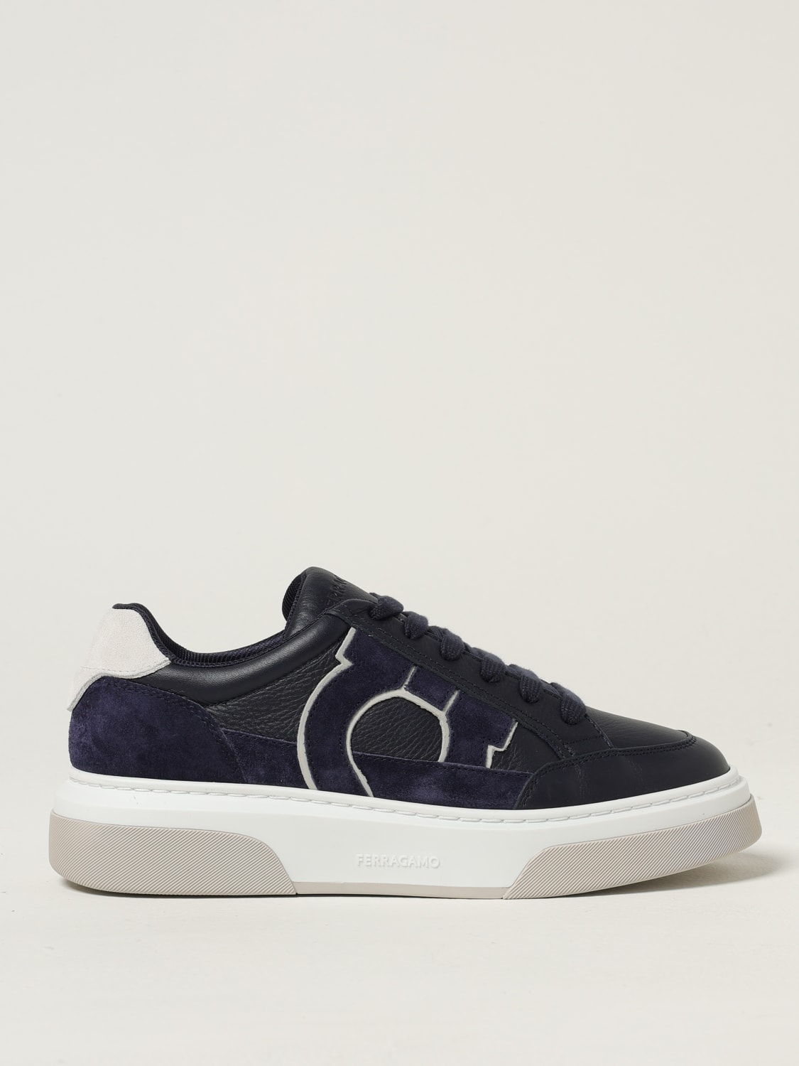 FERRAGAMO SNEAKERS: Sneakers men Ferragamo, Blue - Img 1
