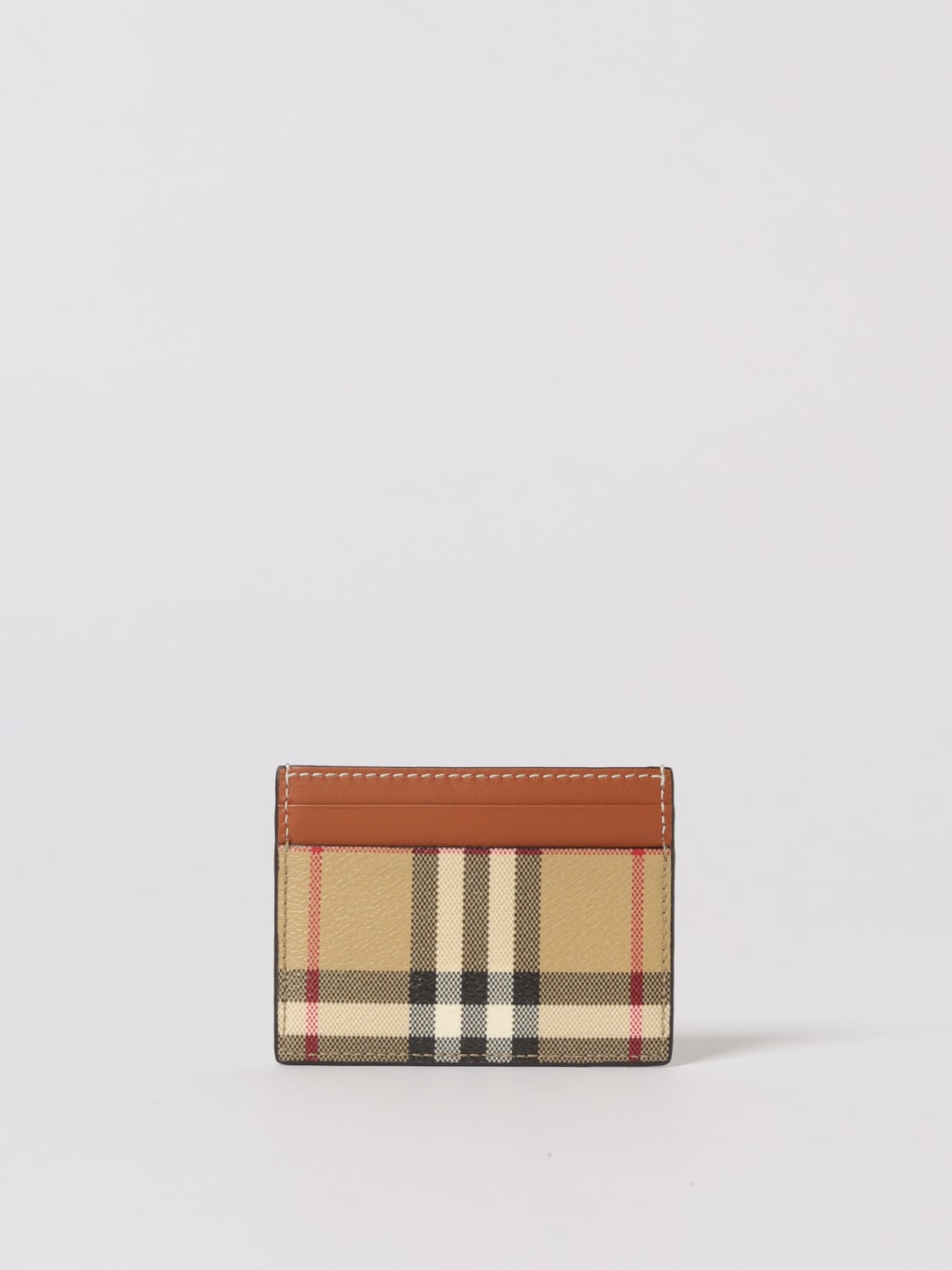 BURBERRY WALLET: Clutch woman Burberry, Beige - Img 1