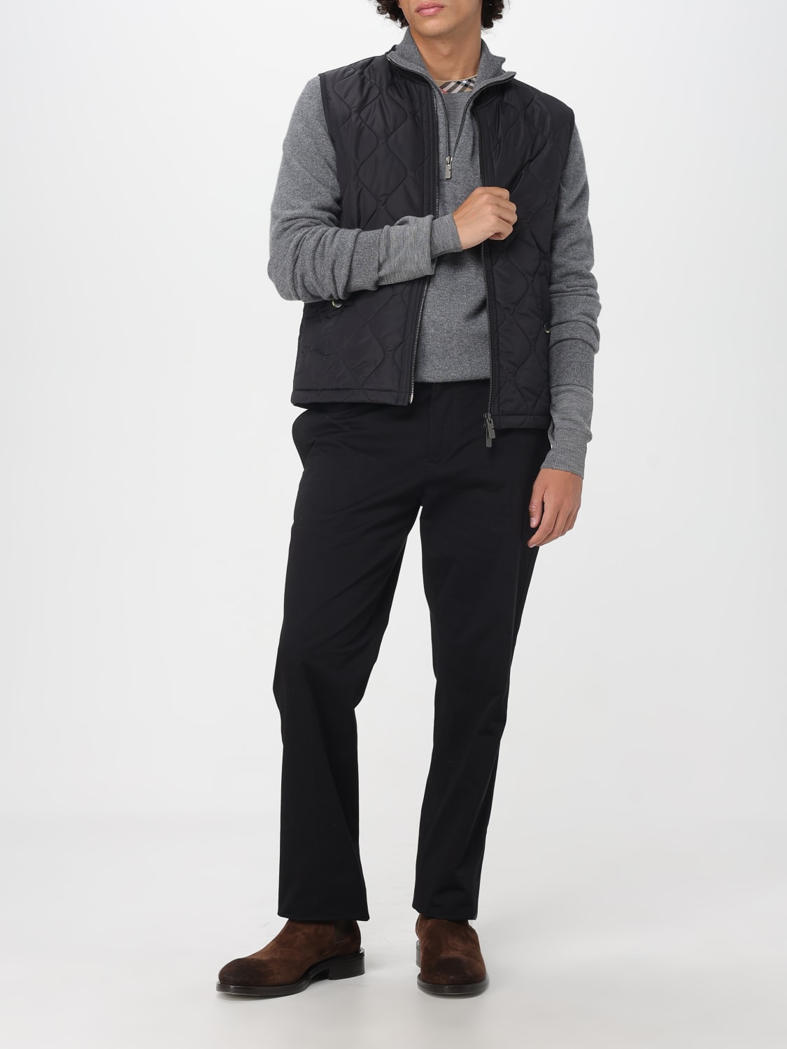 BURBERRY SWEATER: Sweatshirt men Burberry, Grey - Img 2