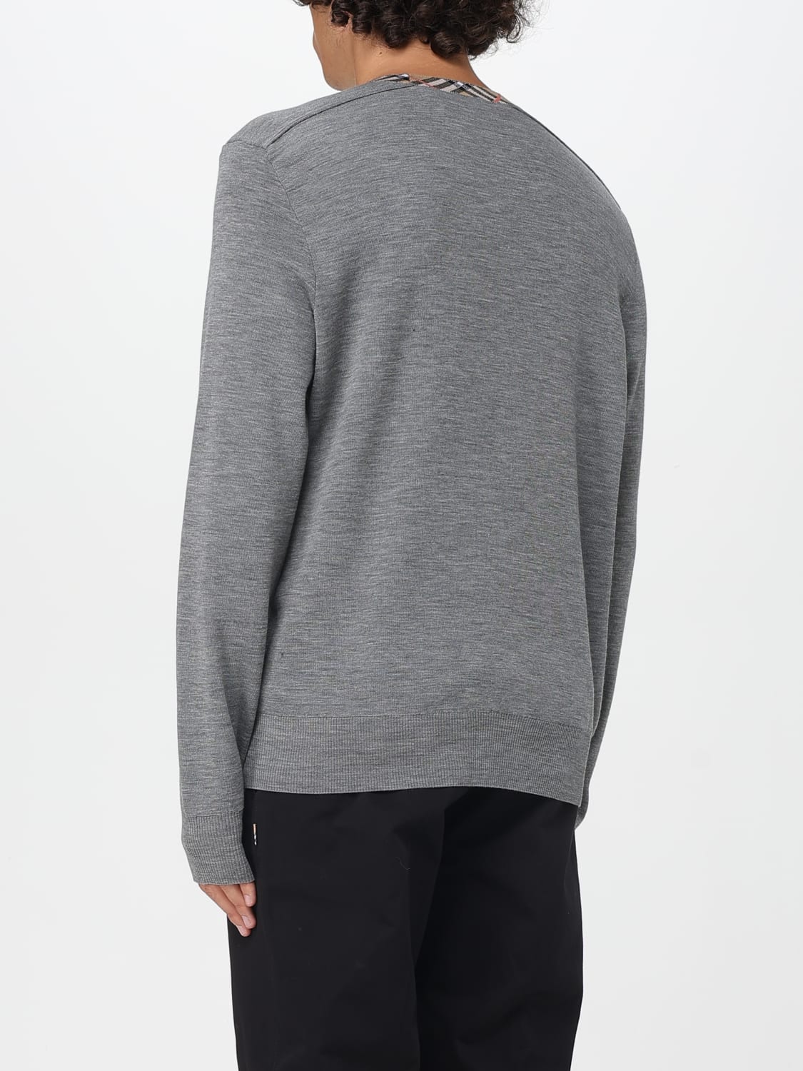 BURBERRY SWEATER: Sweatshirt men Burberry, Grey - Img 3