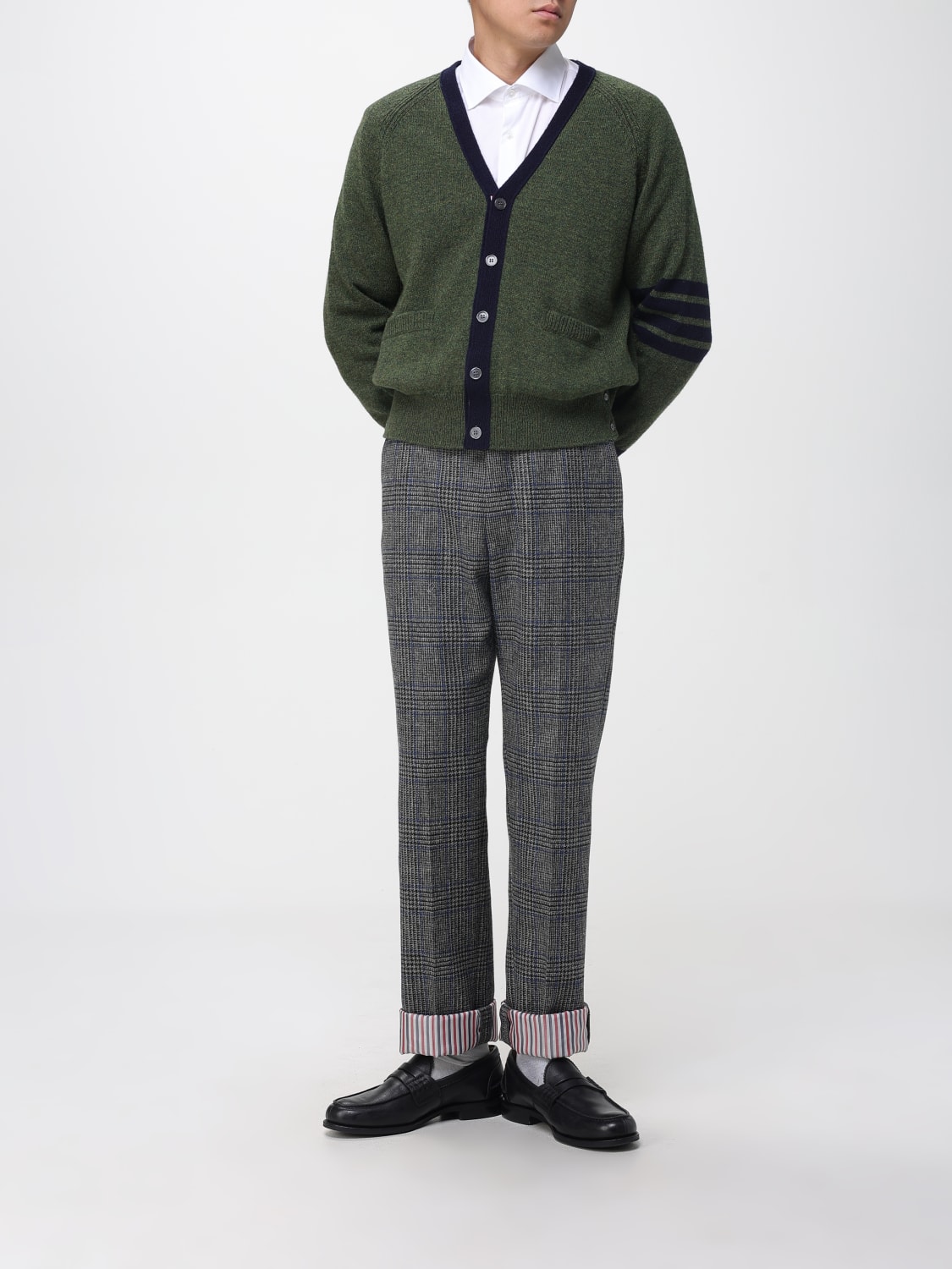 THOM BROWNE SWEATER: Cardigan men Thom Browne, Green - Img 2