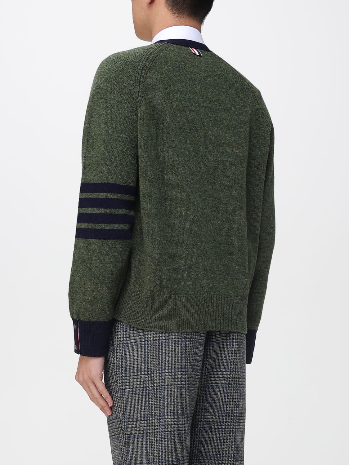 THOM BROWNE SWEATER: Cardigan men Thom Browne, Green - Img 3