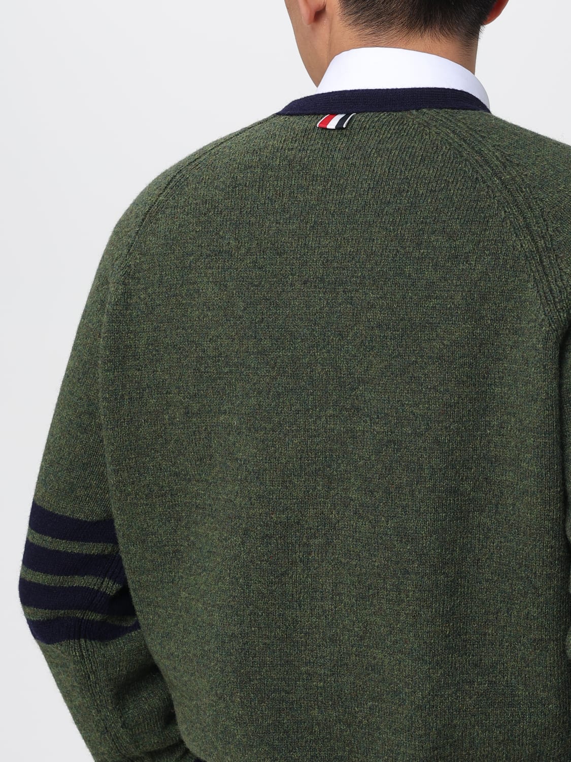 THOM BROWNE SWEATER: Cardigan men Thom Browne, Green - Img 5
