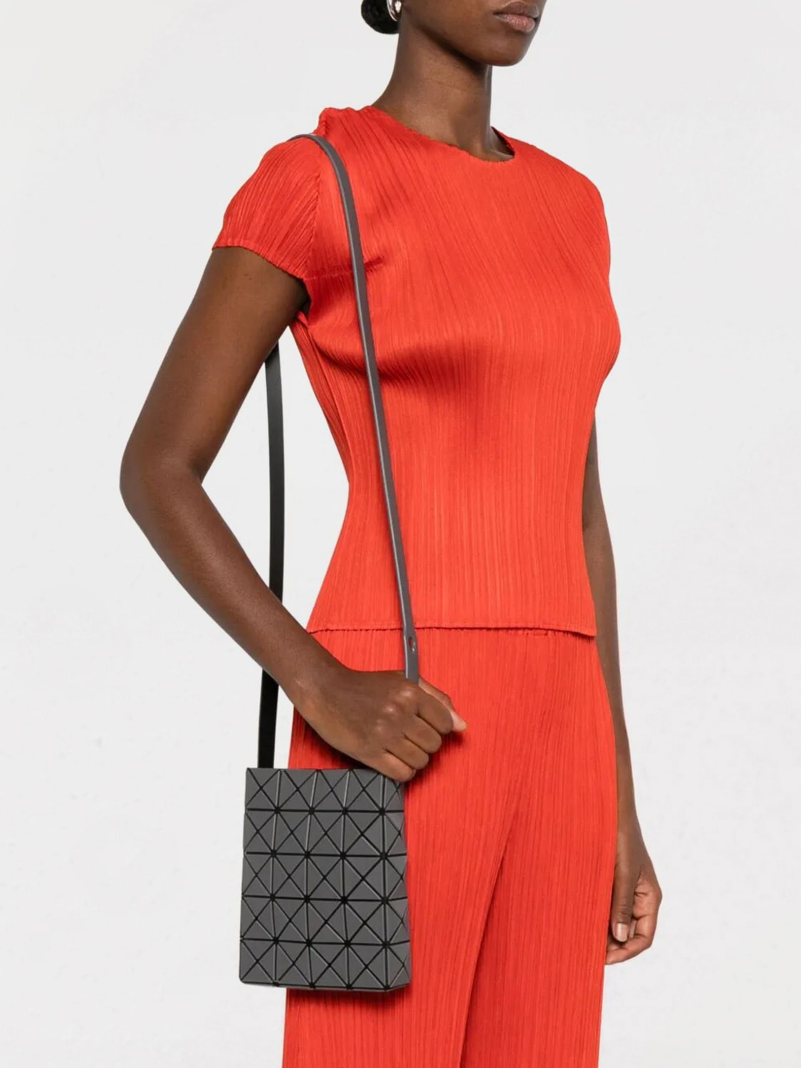 BAO BAO ISSEY MIYAKE SCHULTERTASCHE: Schultertasche damen Bao Bao Issey Miyake, Grau - Img 2