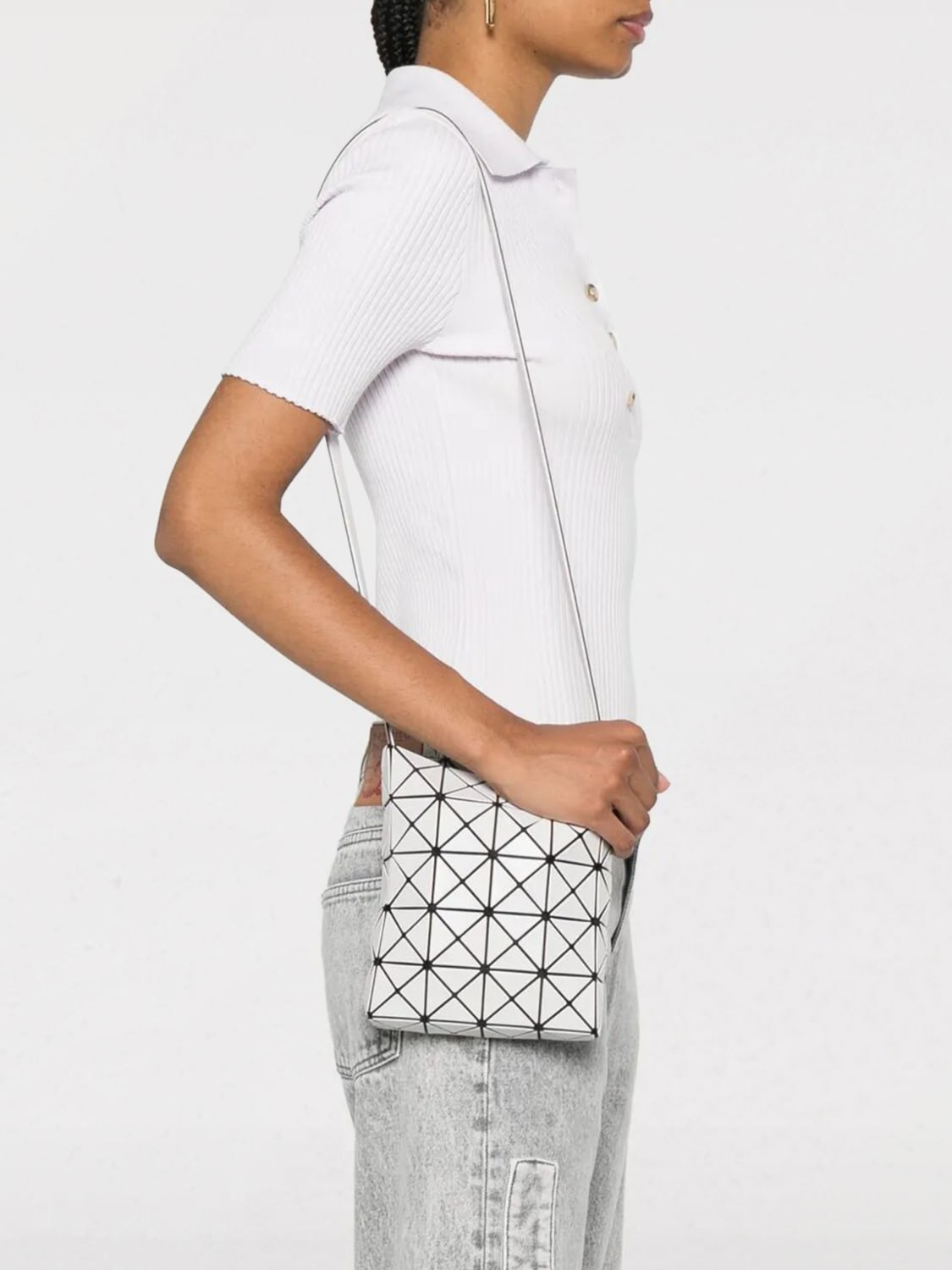 BAO BAO ISSEY MIYAKE SAC PORTÉ ÉPAULE: Sac porté épaule femme Bao Bao Issey Miyake, Gris 1 - Img 2