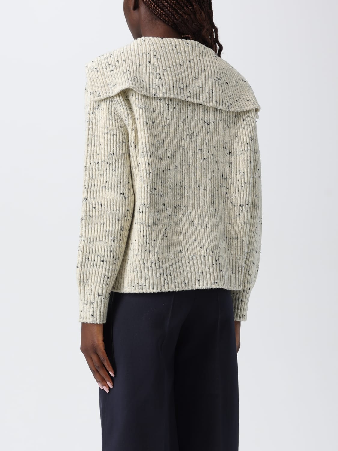 BOTTEGA VENETA SWEATER: Cardigan woman Bottega Veneta, Beige - Img 3
