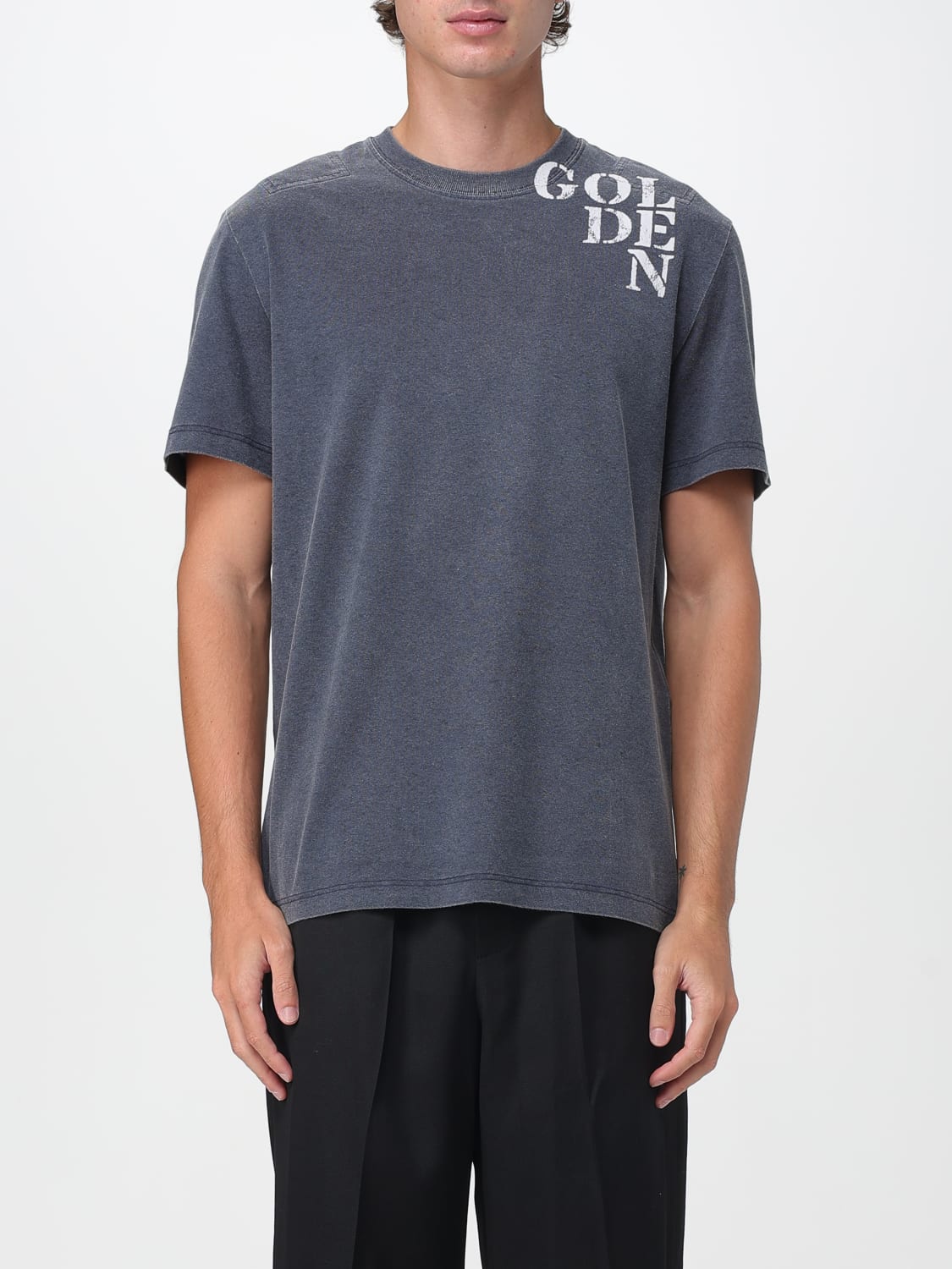 GOLDEN GOOSE T-SHIRT: T-shirt men Golden Goose, Blue - Img 1