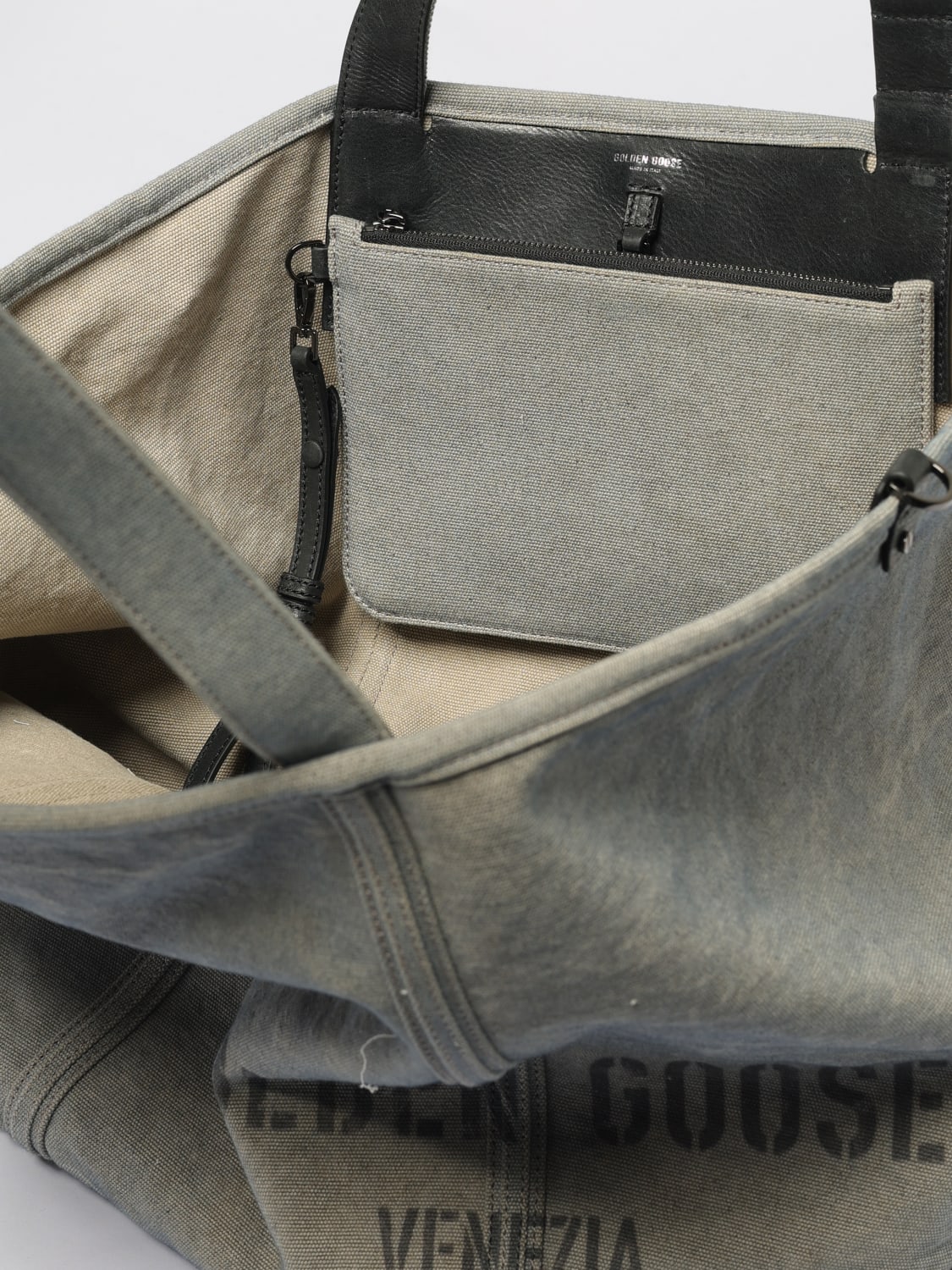 GOLDEN GOOSE TOTE BAG: Shoulder bag woman Golden Goose, Grey - Img 5