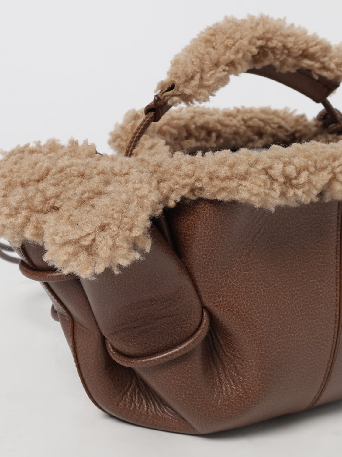 HEREU MINI BOLSO: Bolso de mano mujer Hereu, Cacao - Img 3