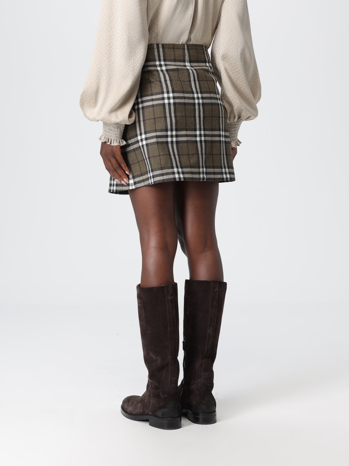 BURBERRY SKIRT: Skirt woman Burberry, Green - Img 3