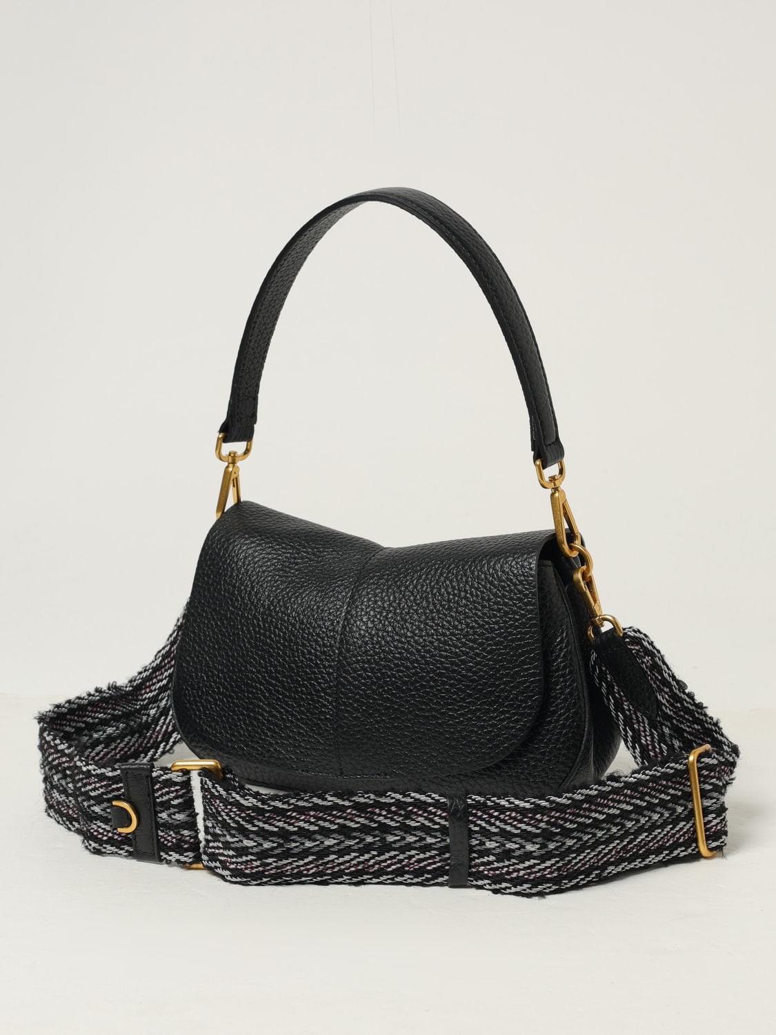 GIANNI CHIARINI SCHULTERTASCHE: Schultertasche damen Gianni Chiarini, Schwarz - Img 3