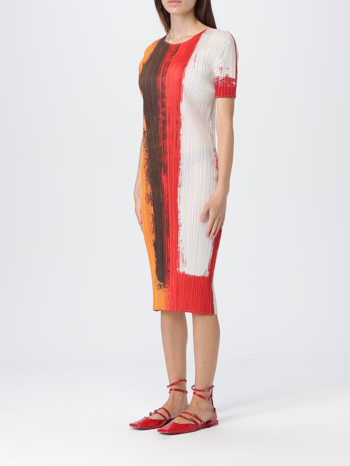 PLEATS PLEASE ISSEY MIYAKE DRESS: Dress woman Pleats Please Issey Miyake, Blue - Img 3