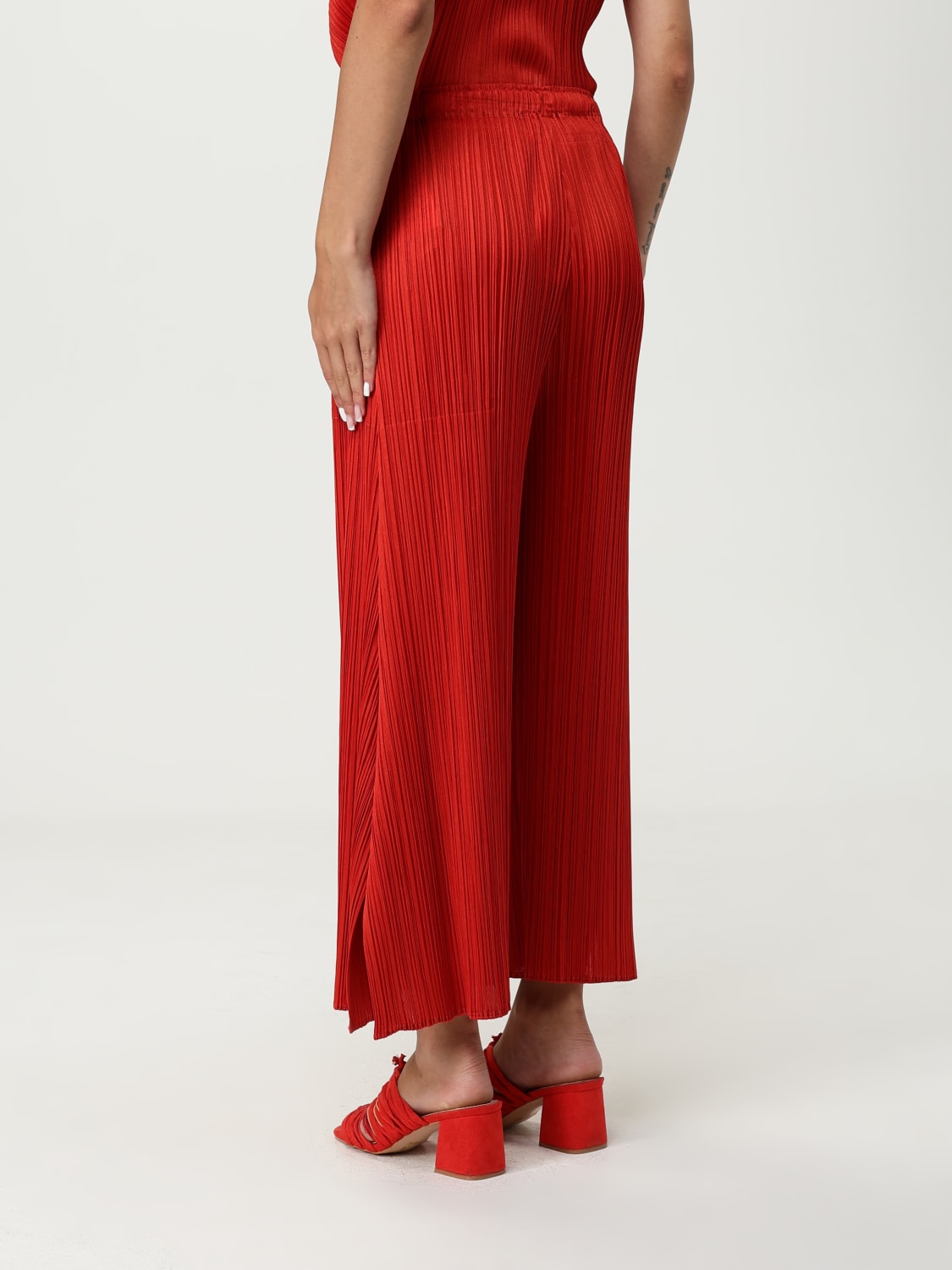 PLEATS PLEASE ISSEY MIYAKE PANTS: Pants woman Pleats Please Issey Miyake, Red - Img 3