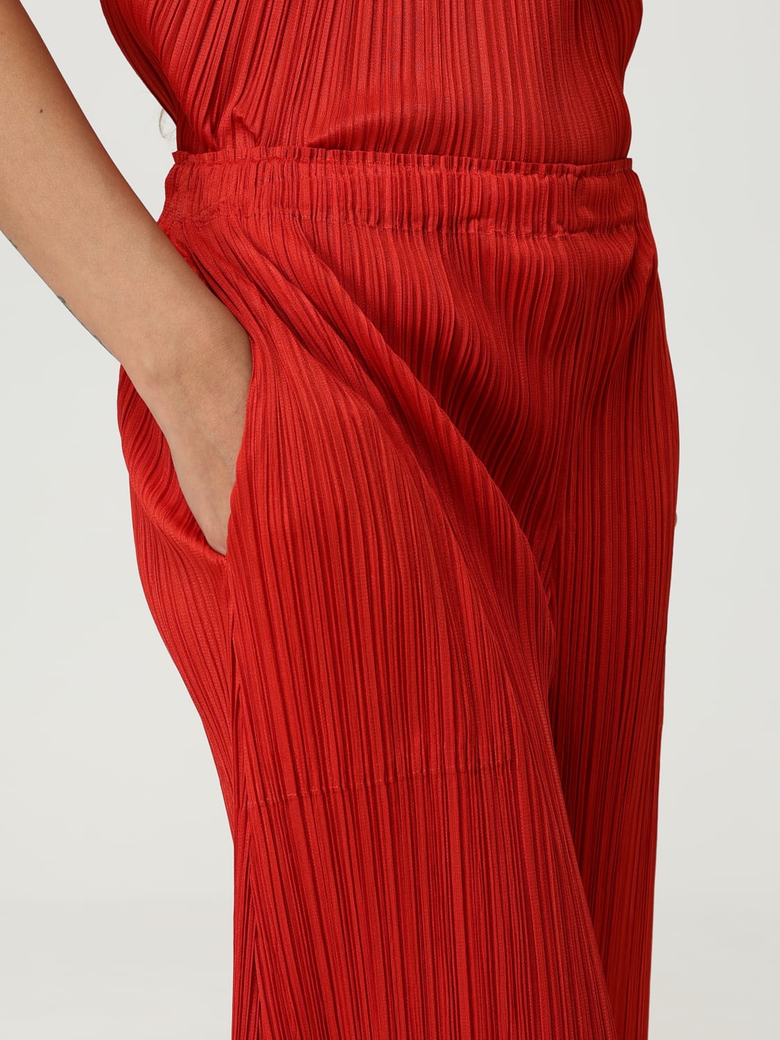 PLEATS PLEASE ISSEY MIYAKE PANTS: Pants woman Pleats Please Issey Miyake, Red - Img 5