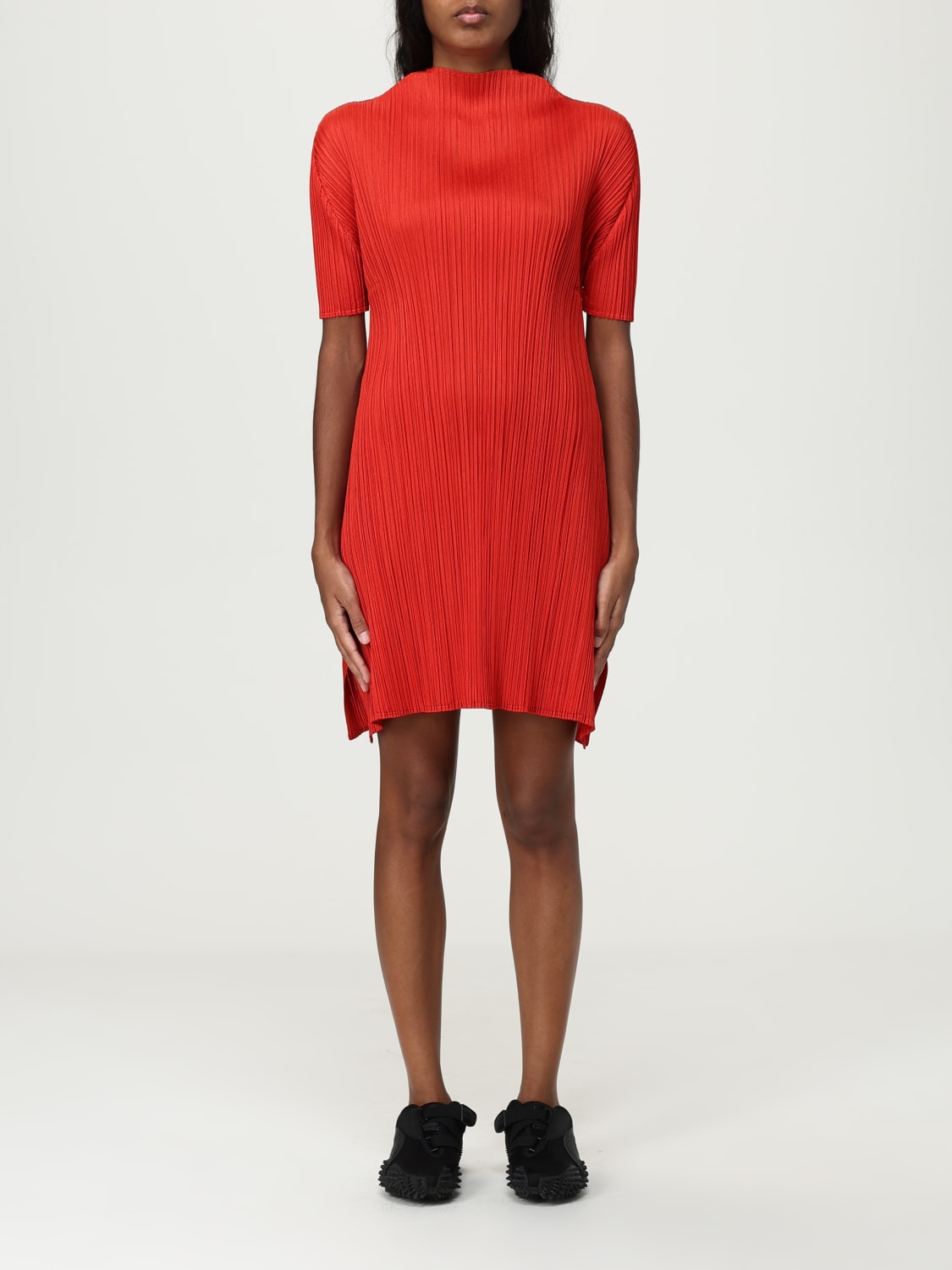 PLEATS PLEASE ISSEY MIYAKE KLEID: Kleider damen Pleats Please Issey Miyake, Rot - Img 1