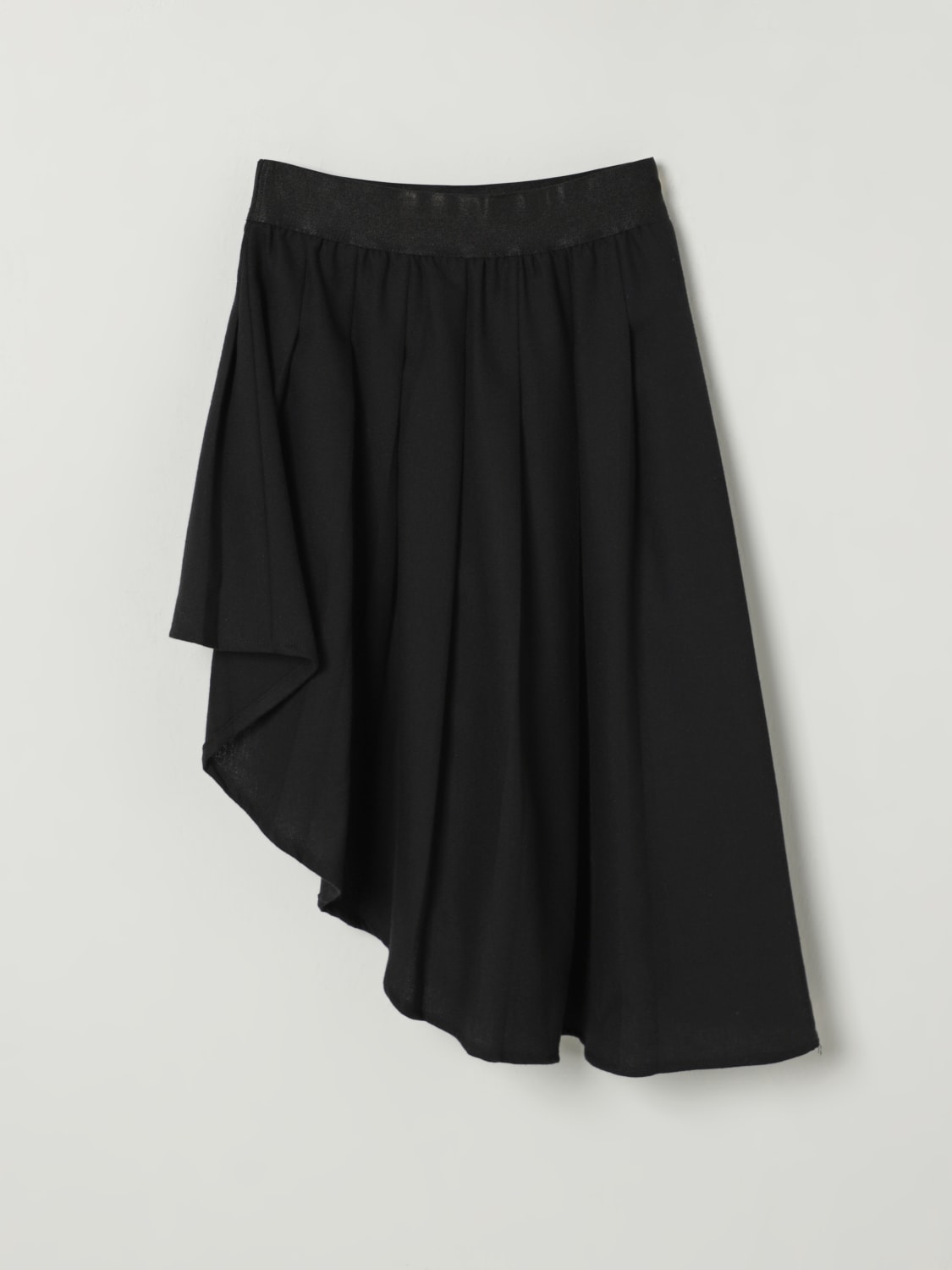 LIU JO GONNA: Gonna in misto cotone asimmetrica Liu Jo, Nero - Img 2