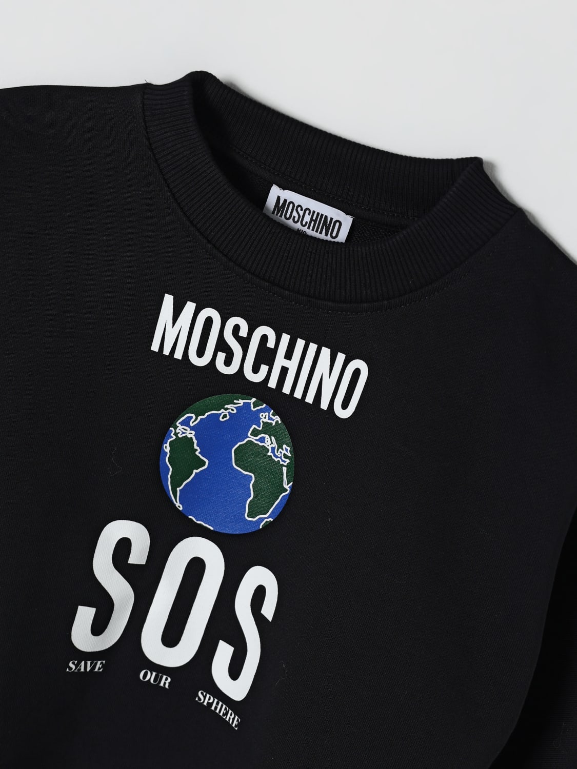 MOSCHINO JERSEY: Jersey niños Moschino, Negro - Img 3