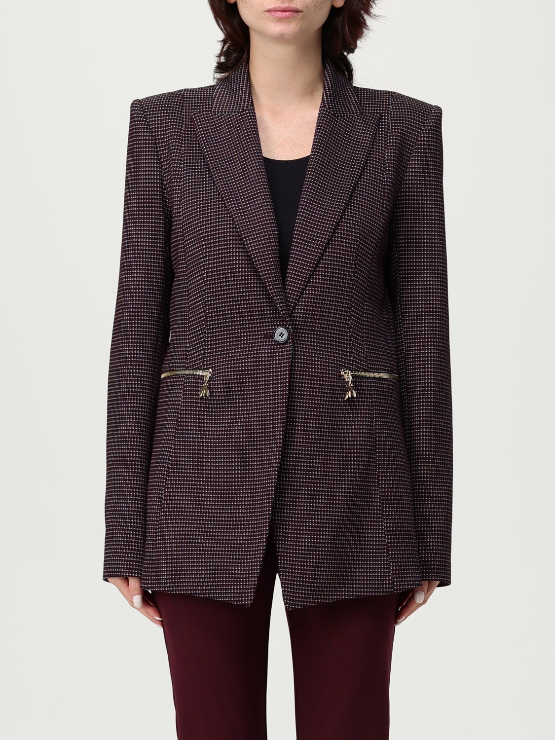 PATRIZIA PEPE JACKET: Blazer woman Patrizia Pepe, Brown - Img 1