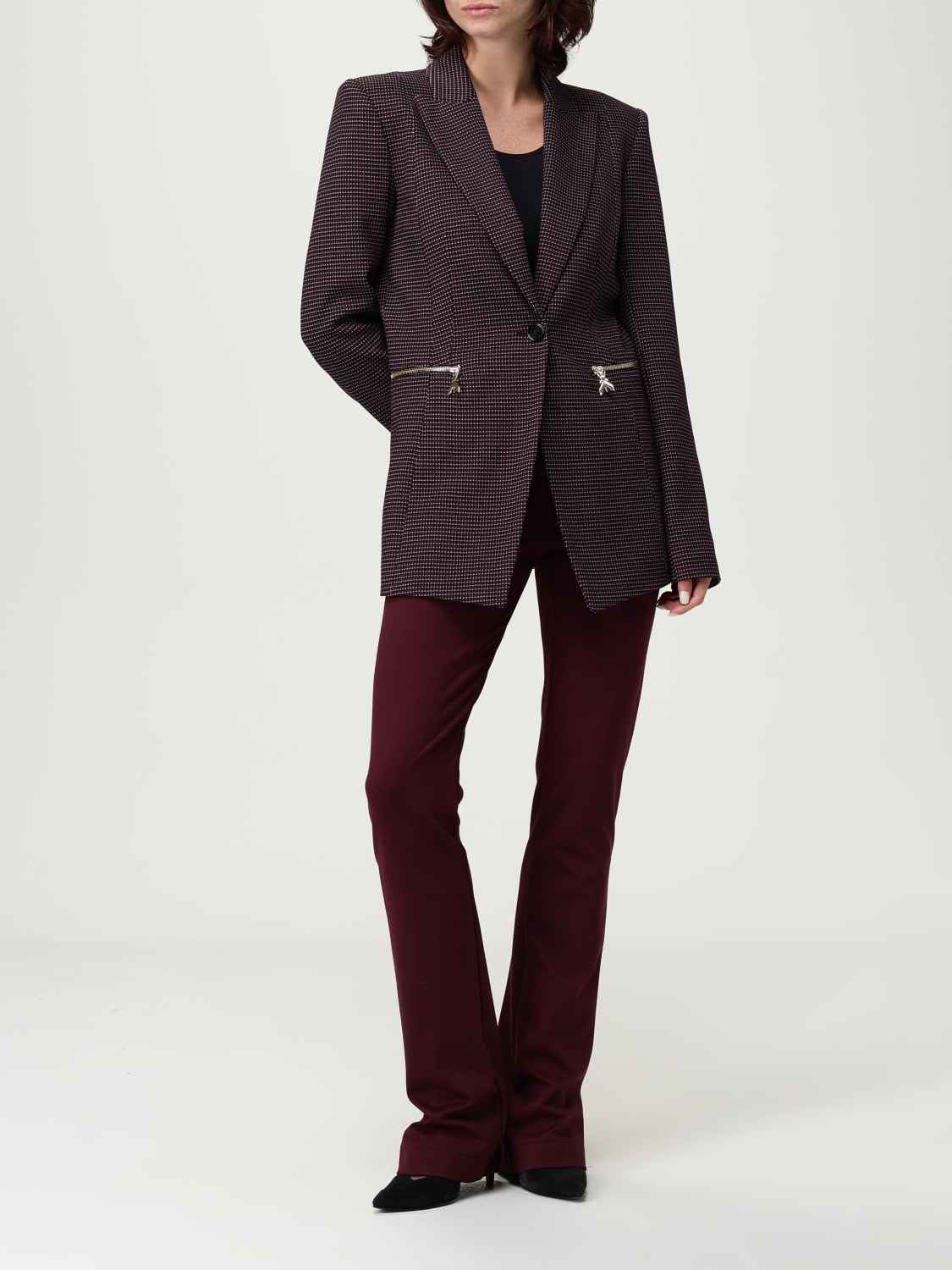 PATRIZIA PEPE JACKET: Blazer woman Patrizia Pepe, Brown - Img 2