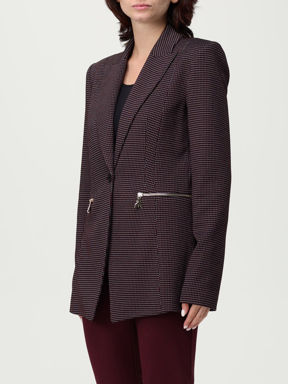 PATRIZIA PEPE JACKET: Blazer woman Patrizia Pepe, Brown - Img 4