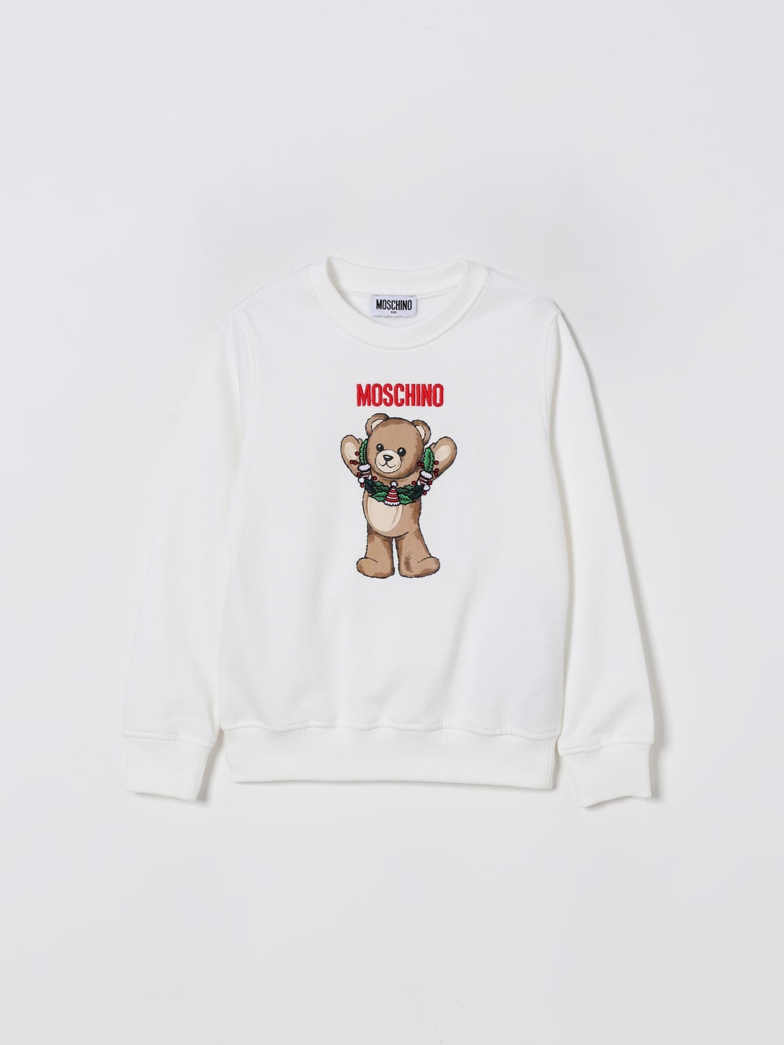 MOSCHINO SWEATER: Sweater kids Moschino, White - Img 1
