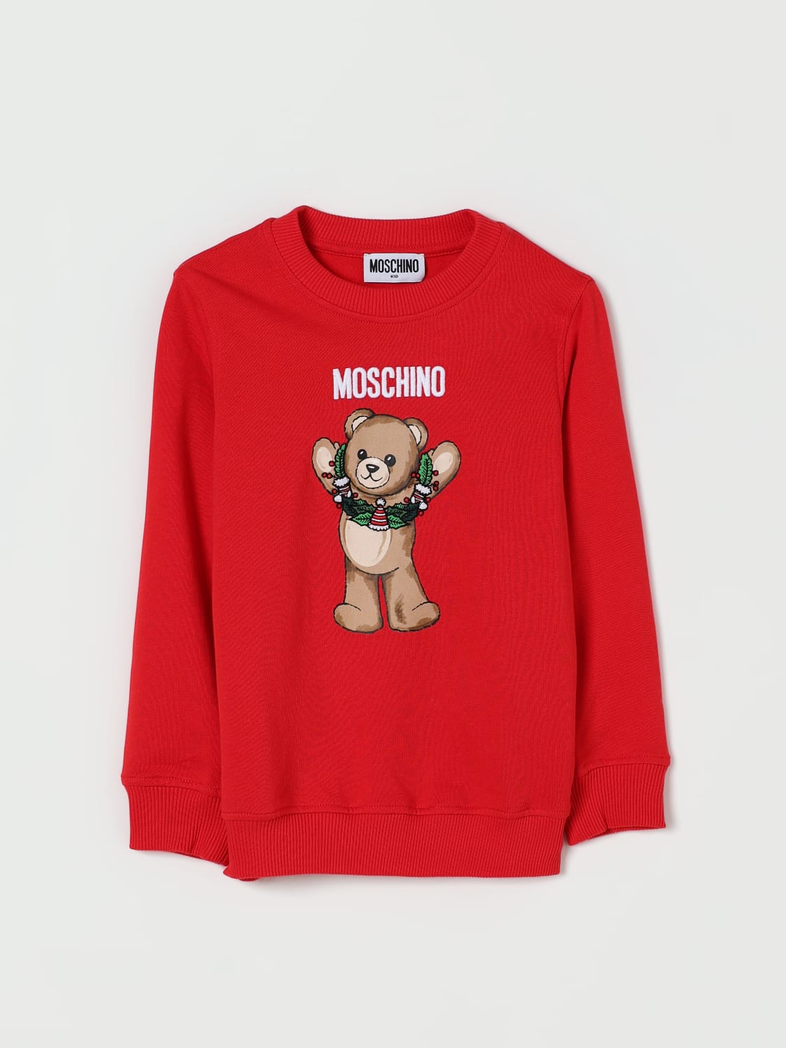 MOSCHINO SWEATER: Sweater kids Moschino, Red - Img 1