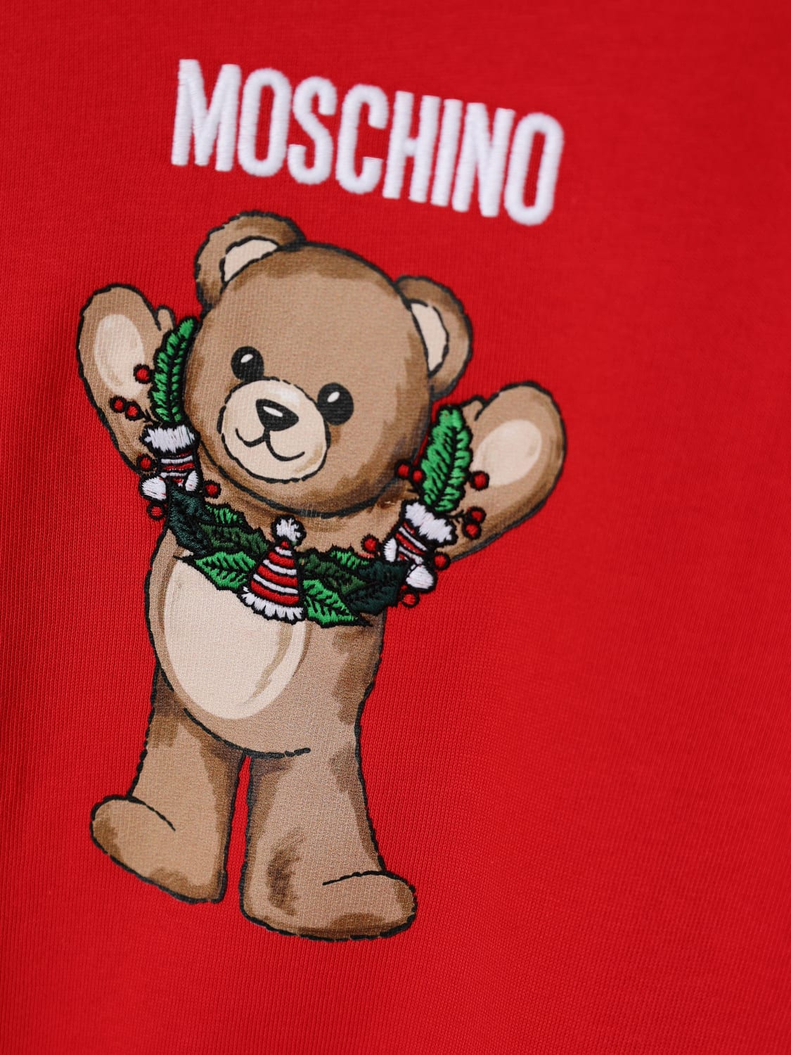 MOSCHINO SWEATER: Sweater kids Moschino, Red - Img 3