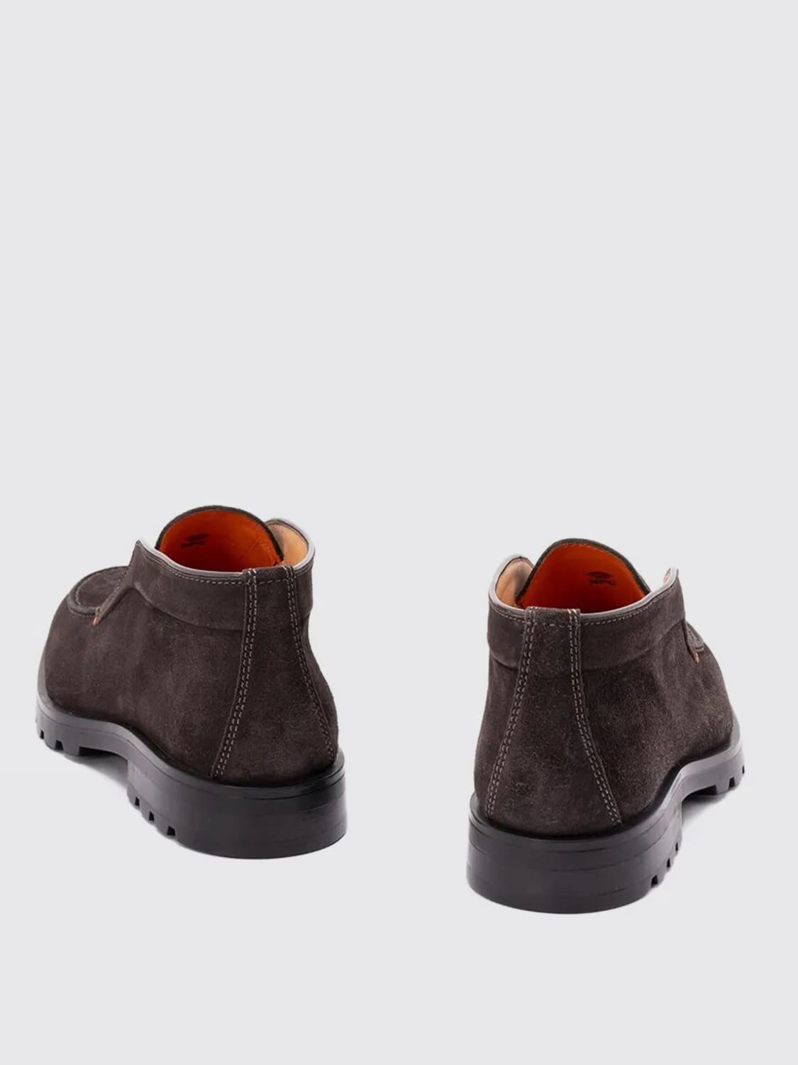 SANTONI BOOT: Loafers men Santoni, Grey - Img 3