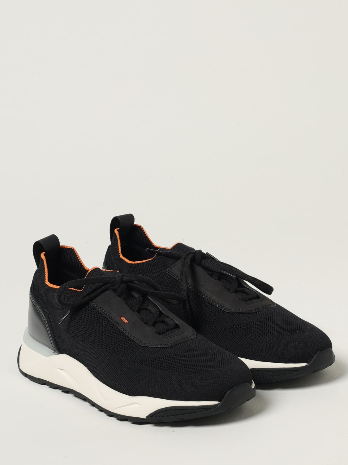 SANTONI SNEAKERS: Sneakers men Santoni, Black - Img 2