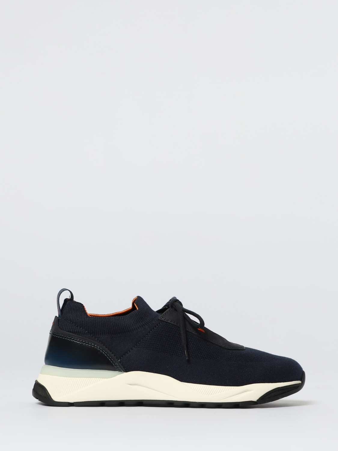 SANTONI SNEAKERS: Sneakers men Santoni, Blue - Img 1