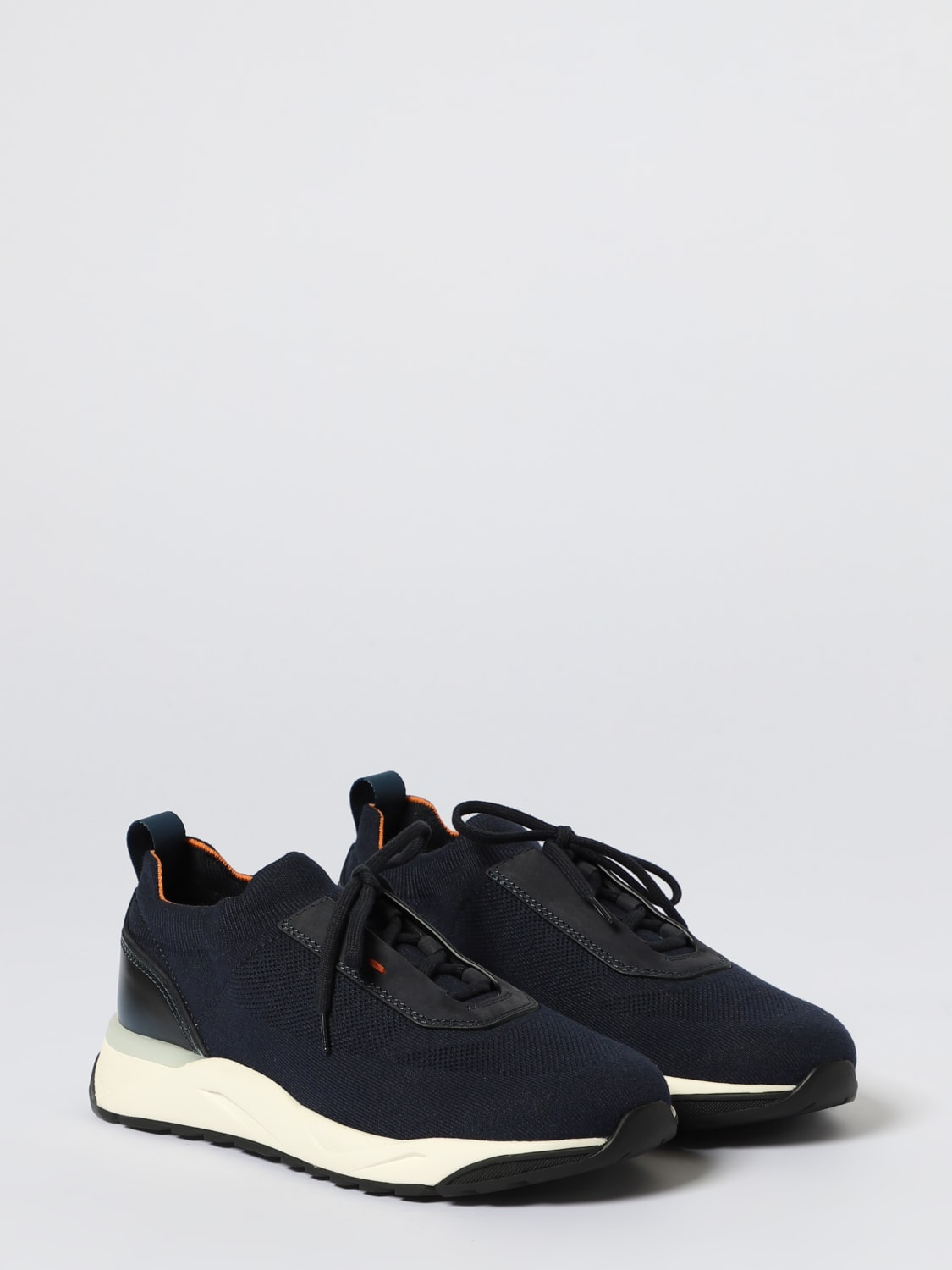 SANTONI SNEAKERS: Sneakers men Santoni, Blue - Img 2