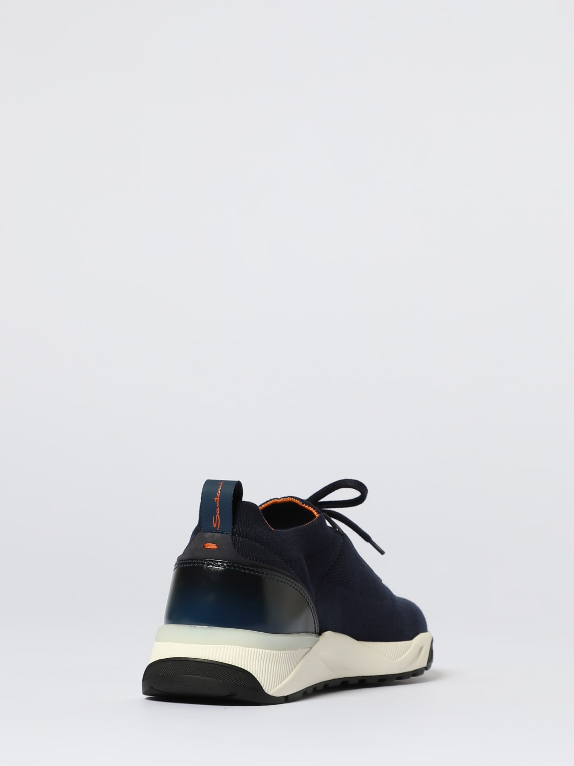 SANTONI SNEAKERS: Sneakers men Santoni, Blue - Img 3