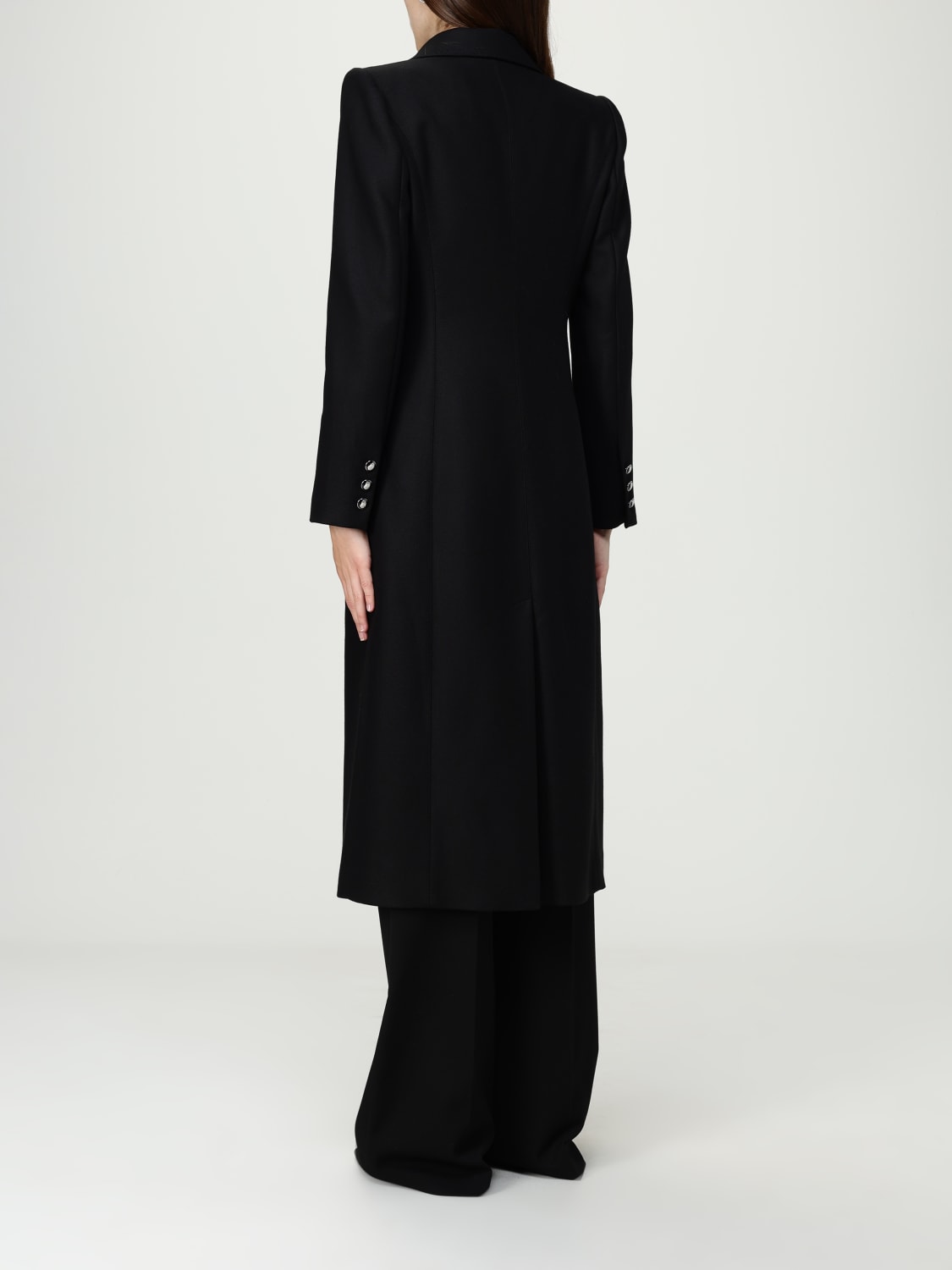 ELISABETTA FRANCHI COAT: Coat woman Elisabetta Franchi, Black - Img 2