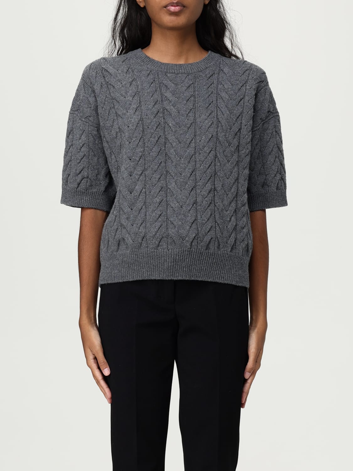 MAX MARA SWEATER: Cardigan woman Max Mara, Grey - Img 1