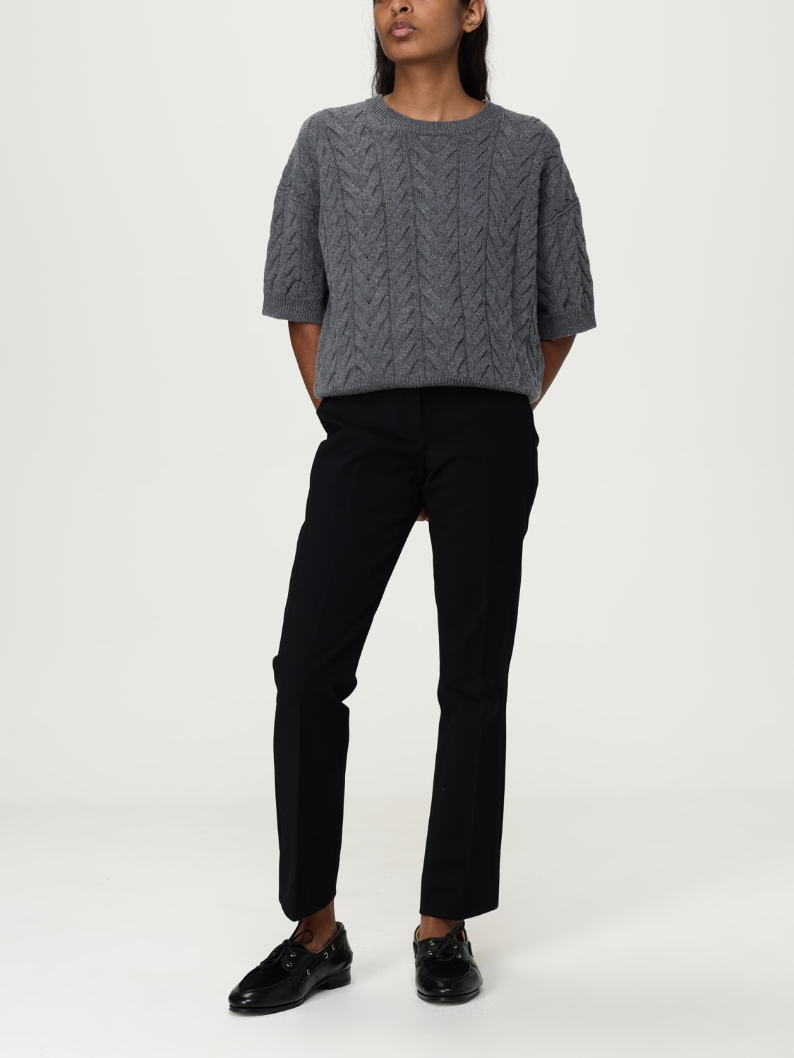 MAX MARA SWEATER: Cardigan woman Max Mara, Grey - Img 2